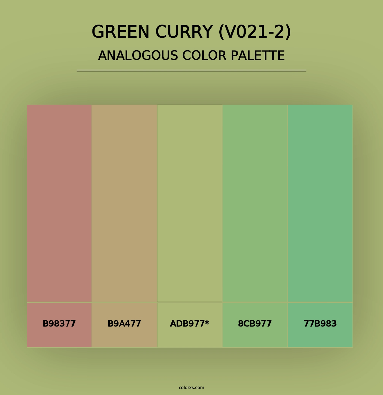 Green Curry (V021-2) - Analogous Color Palette