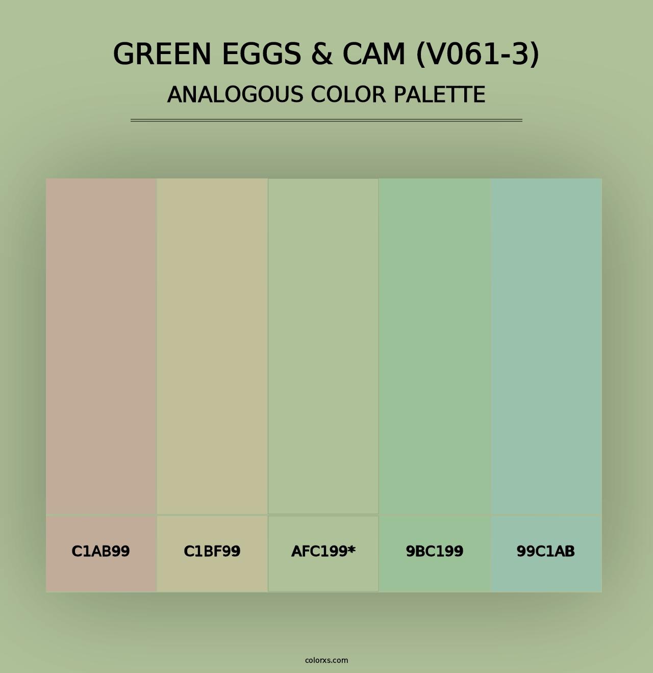 Green Eggs & Cam (V061-3) - Analogous Color Palette