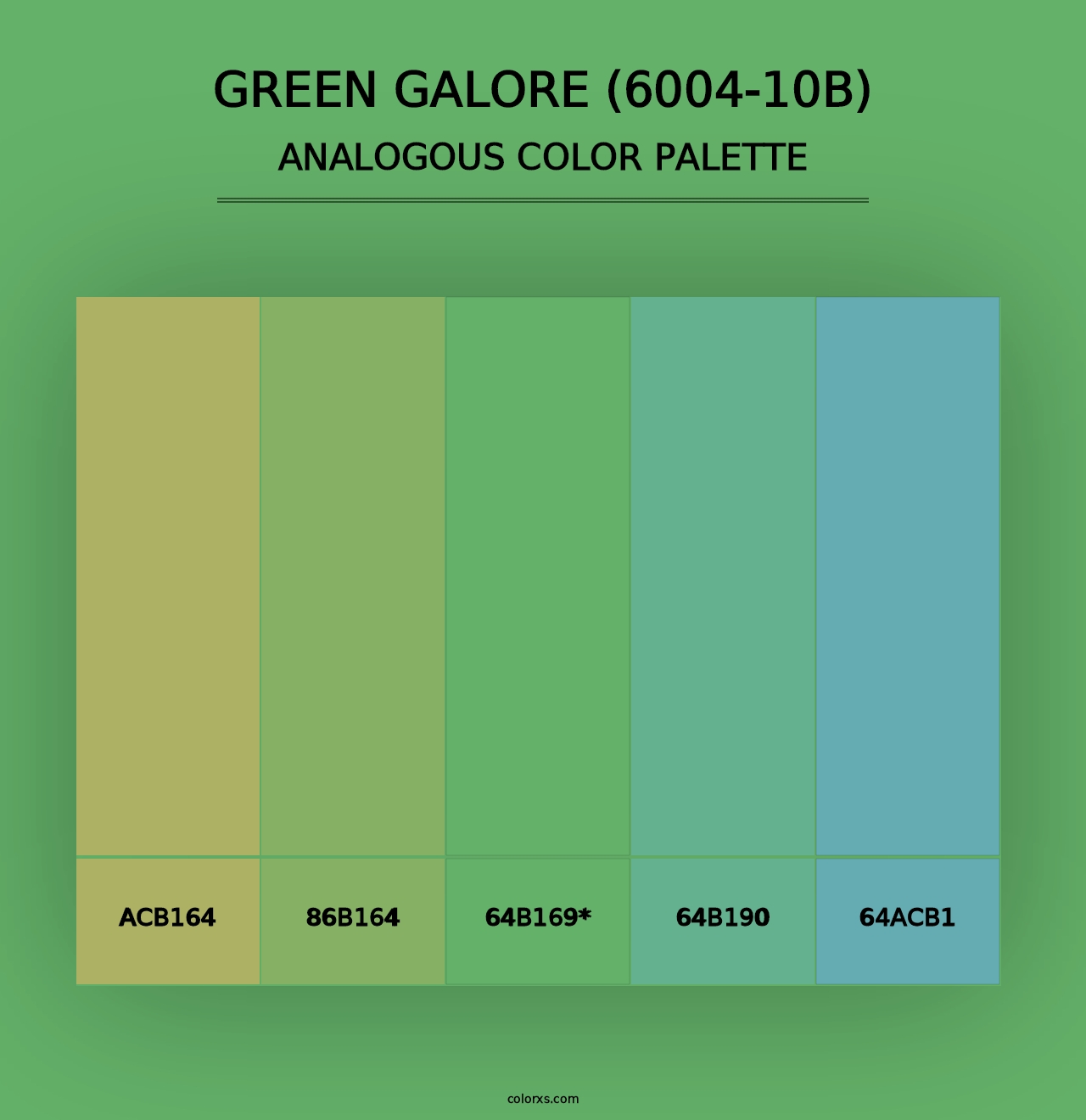 Green Galore (6004-10B) - Analogous Color Palette