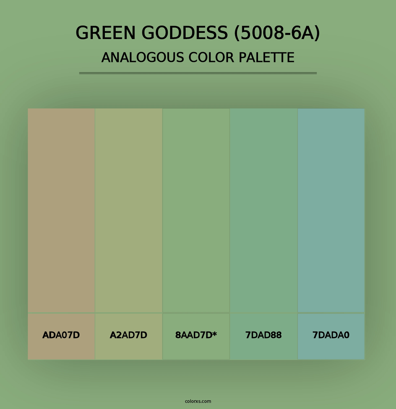 Green Goddess (5008-6A) - Analogous Color Palette