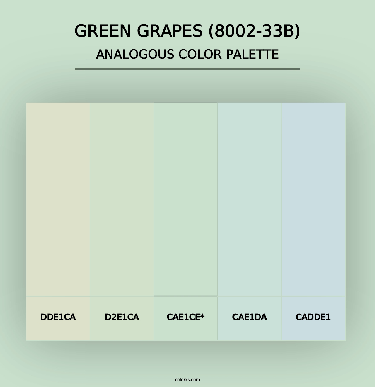 Green Grapes (8002-33B) - Analogous Color Palette