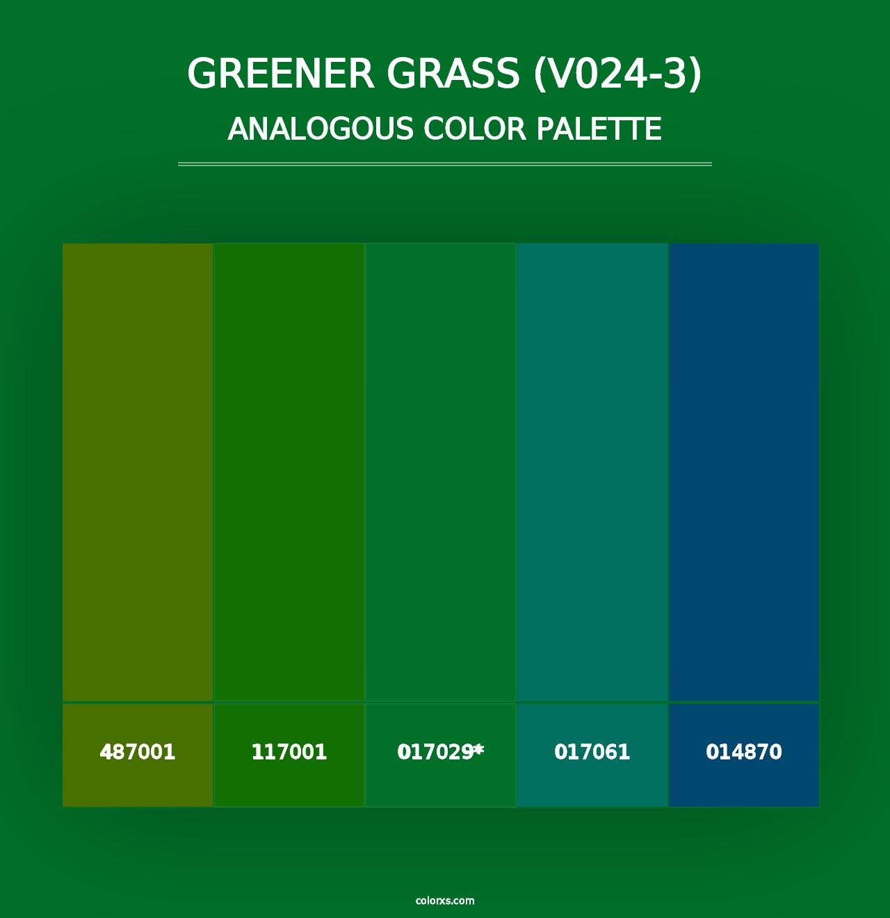 Greener Grass (V024-3) - Analogous Color Palette