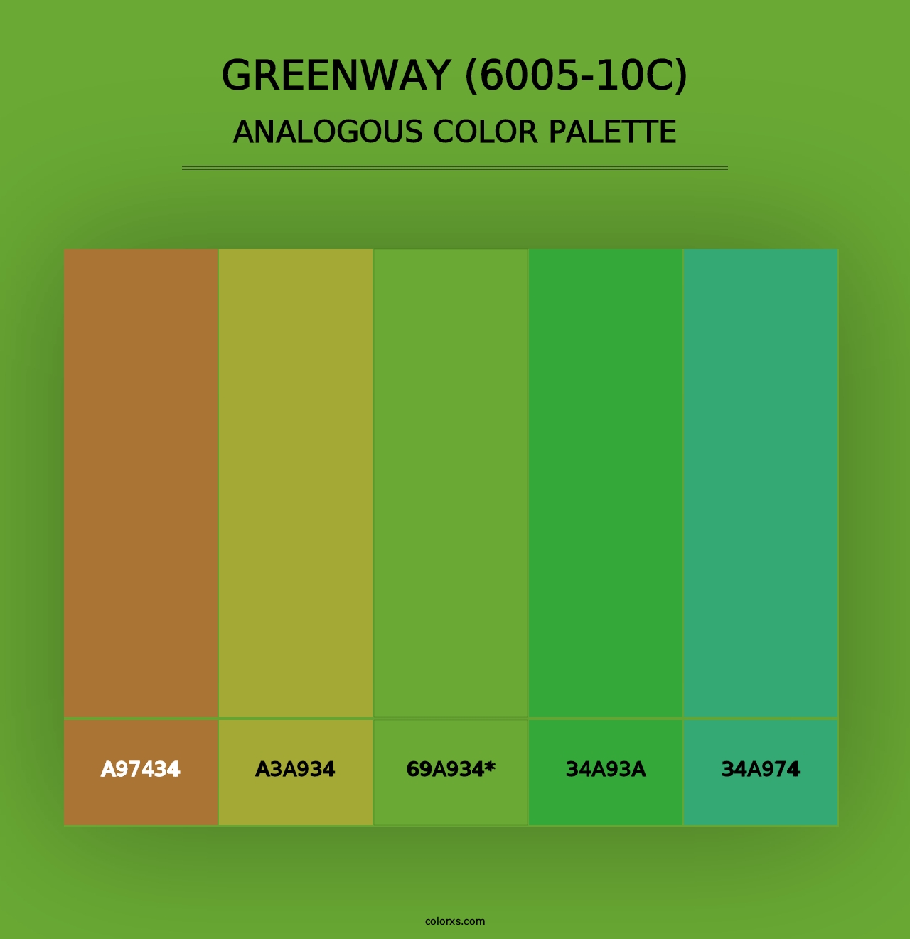 Greenway (6005-10C) - Analogous Color Palette