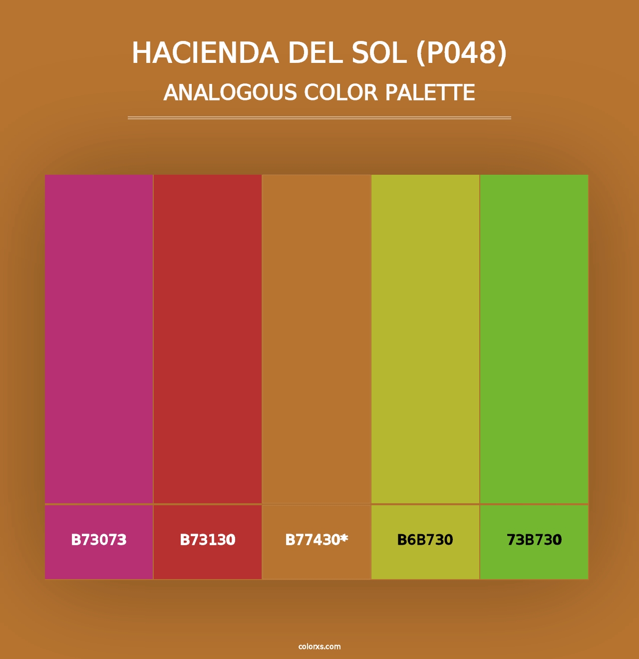 Hacienda del Sol (P048) - Analogous Color Palette