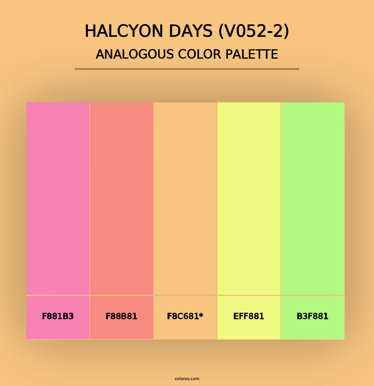 Halcyon Days (V052-2) - Analogous Color Palette