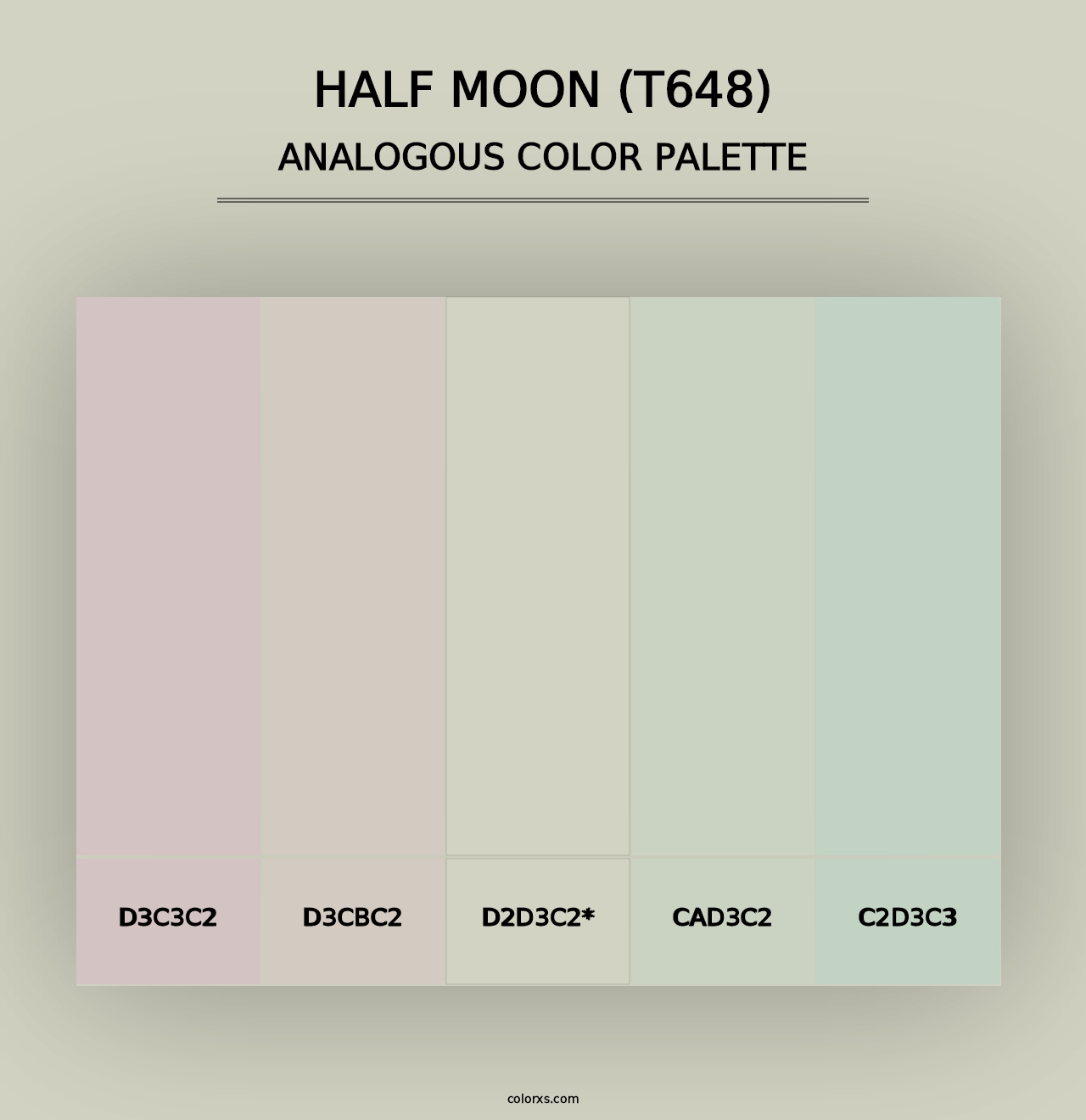 Half Moon (T648) - Analogous Color Palette