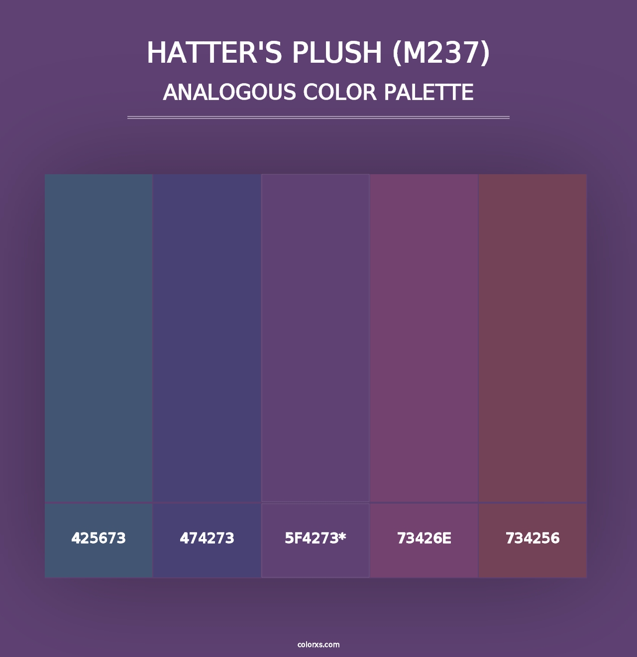 Hatter's Plush (M237) - Analogous Color Palette