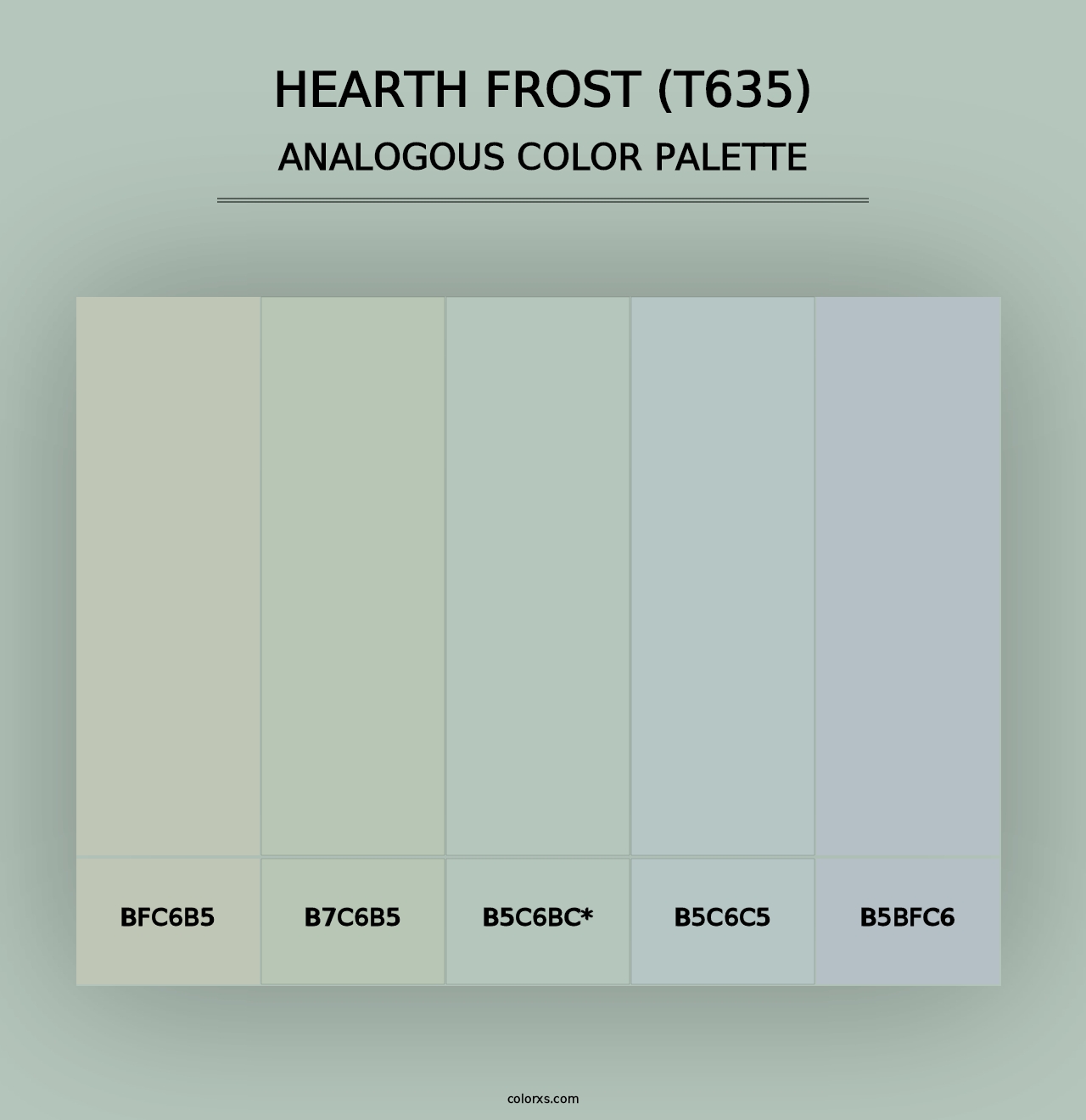 Hearth Frost (T635) - Analogous Color Palette