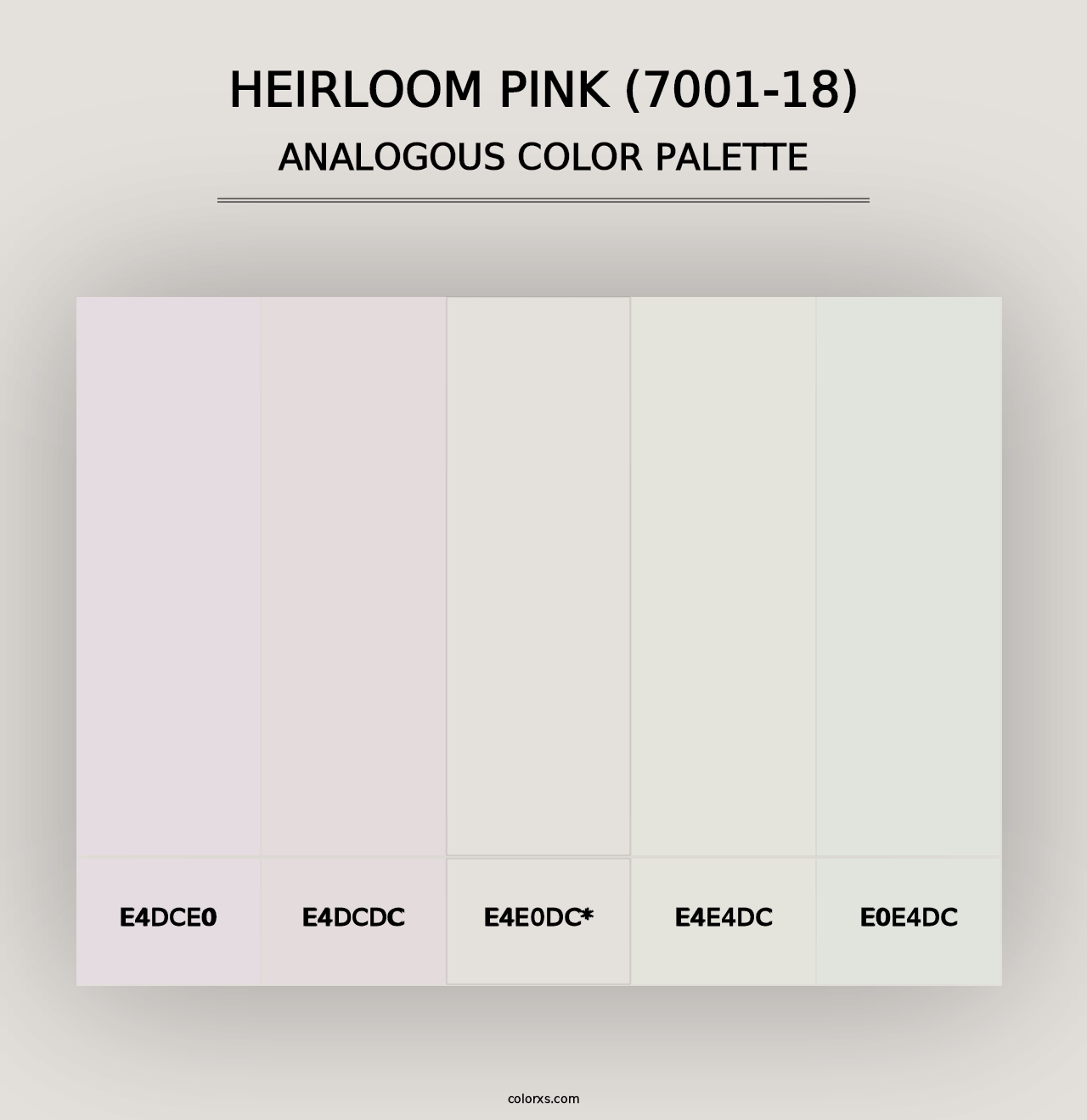 Heirloom Pink (7001-18) - Analogous Color Palette