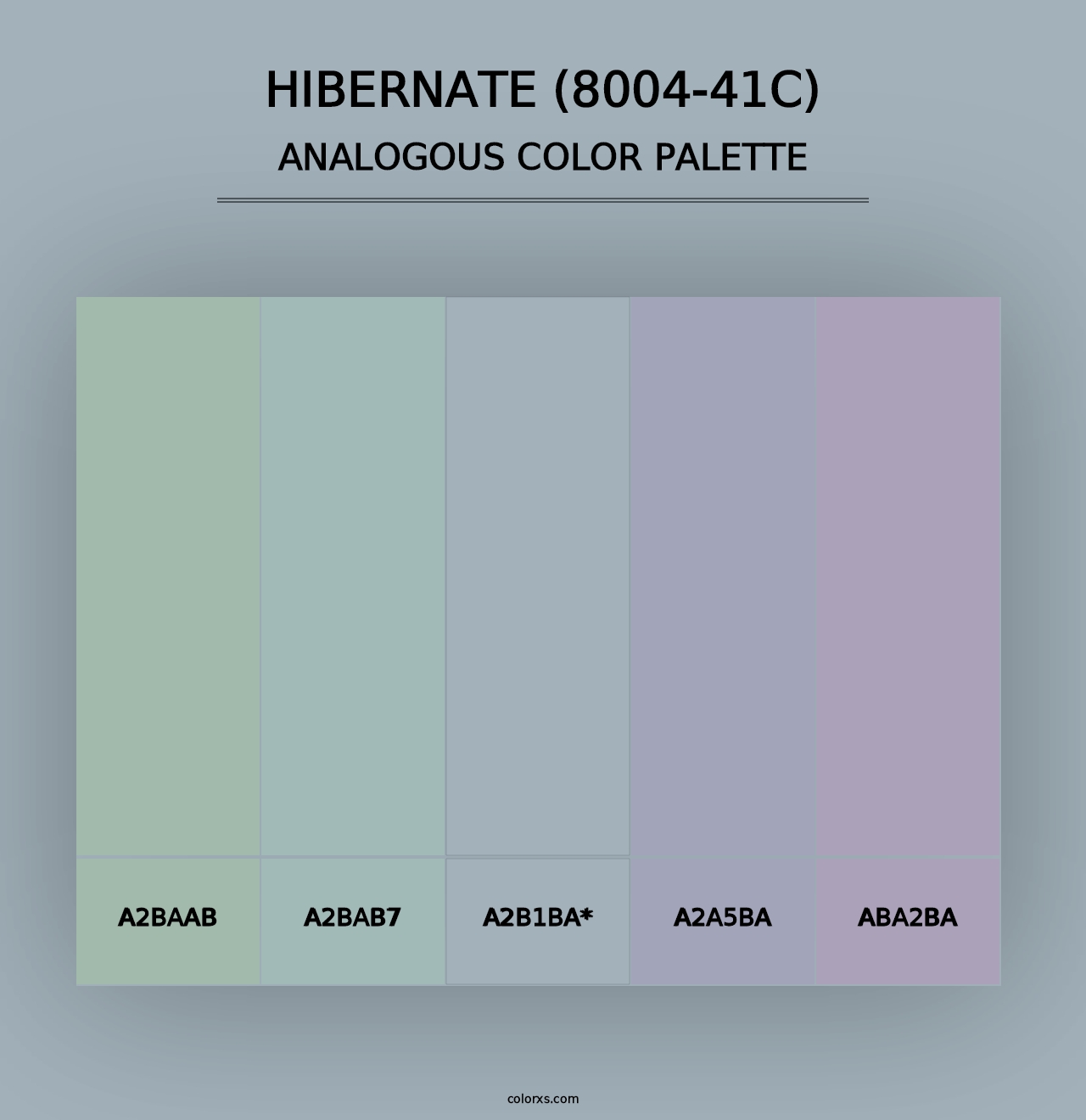 Hibernate (8004-41C) - Analogous Color Palette