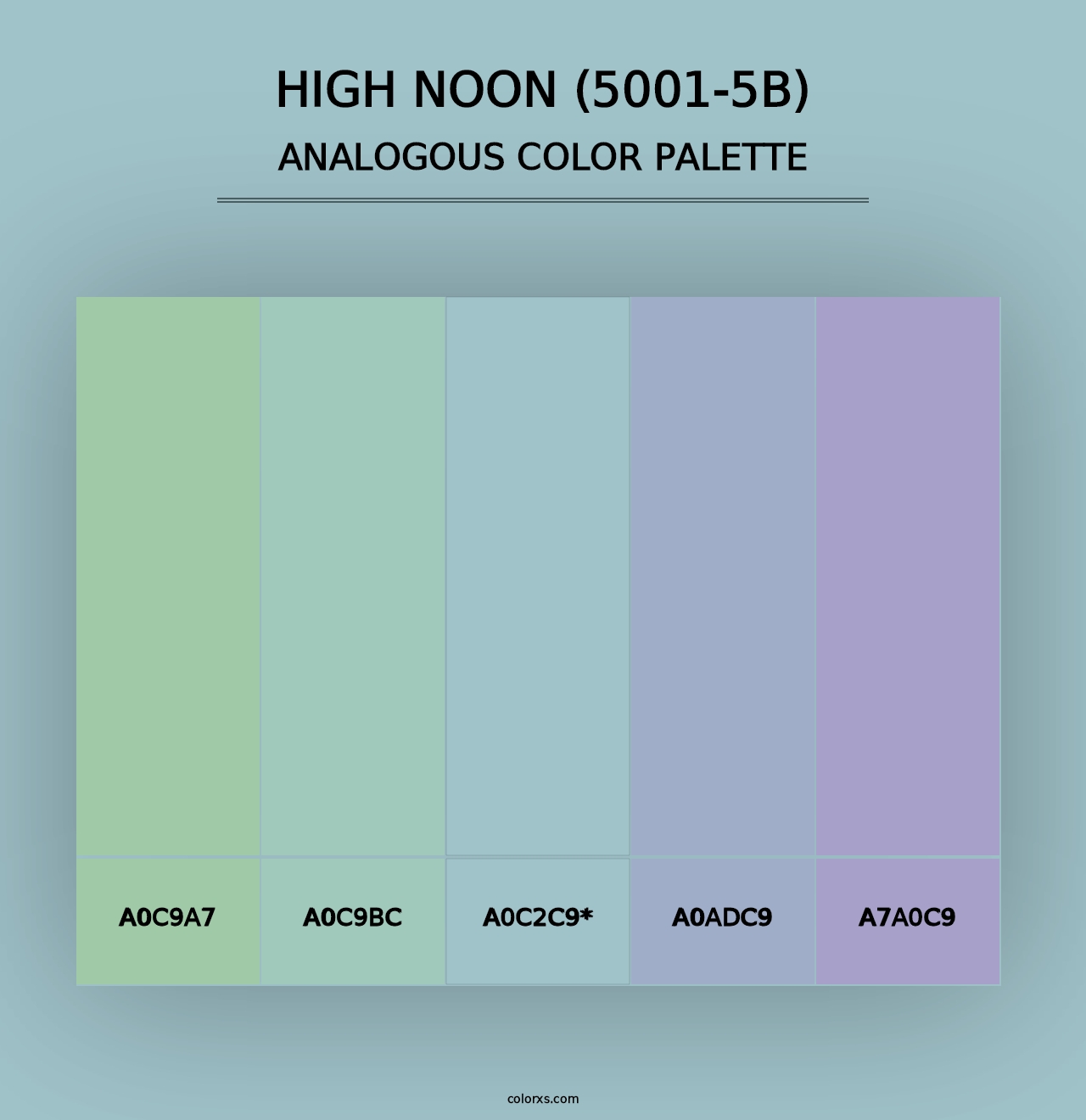 High Noon (5001-5B) - Analogous Color Palette