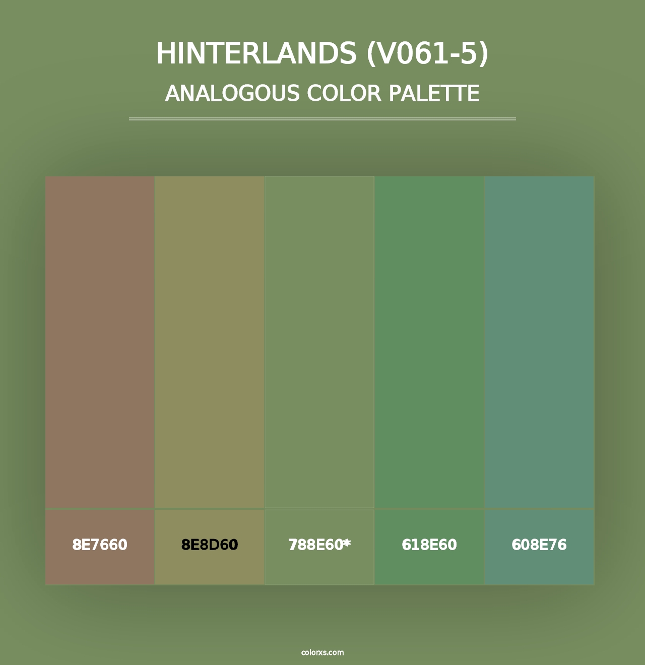 Hinterlands (V061-5) - Analogous Color Palette