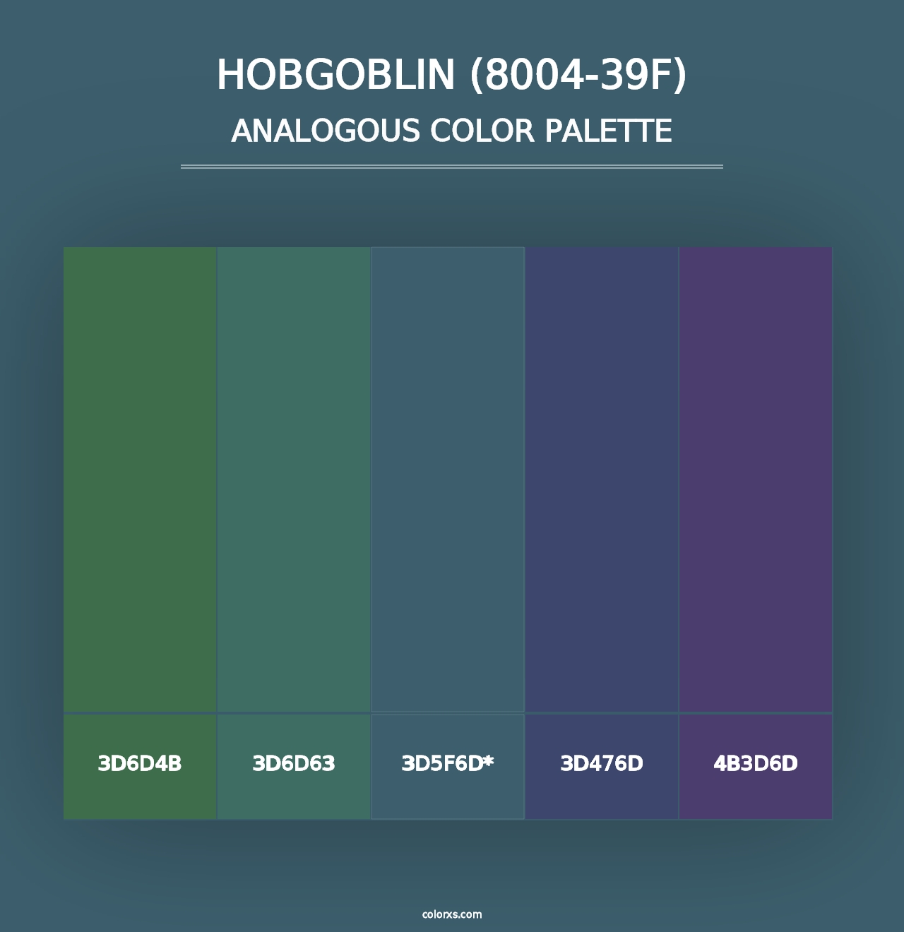 Hobgoblin (8004-39F) - Analogous Color Palette