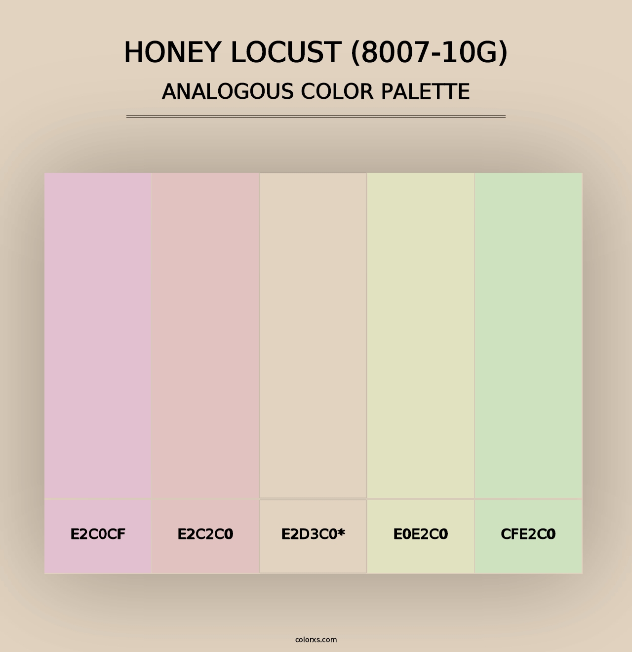 Honey Locust (8007-10G) - Analogous Color Palette