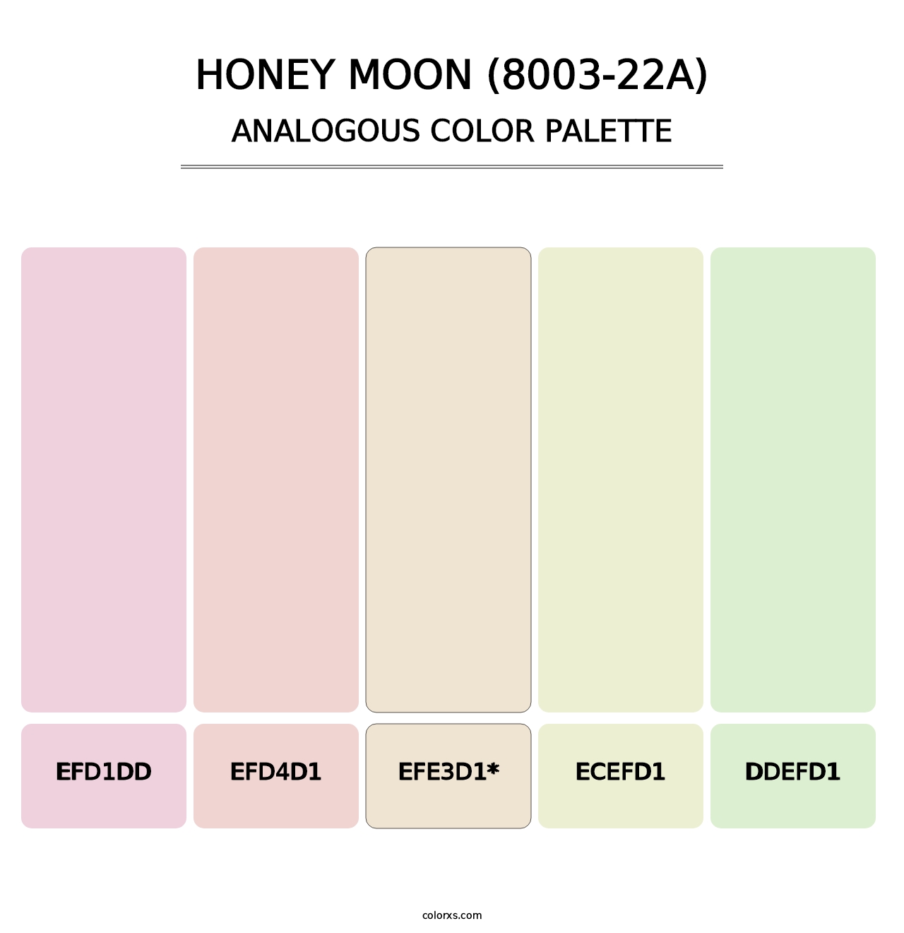 Honey Moon (8003-22A) - Analogous Color Palette