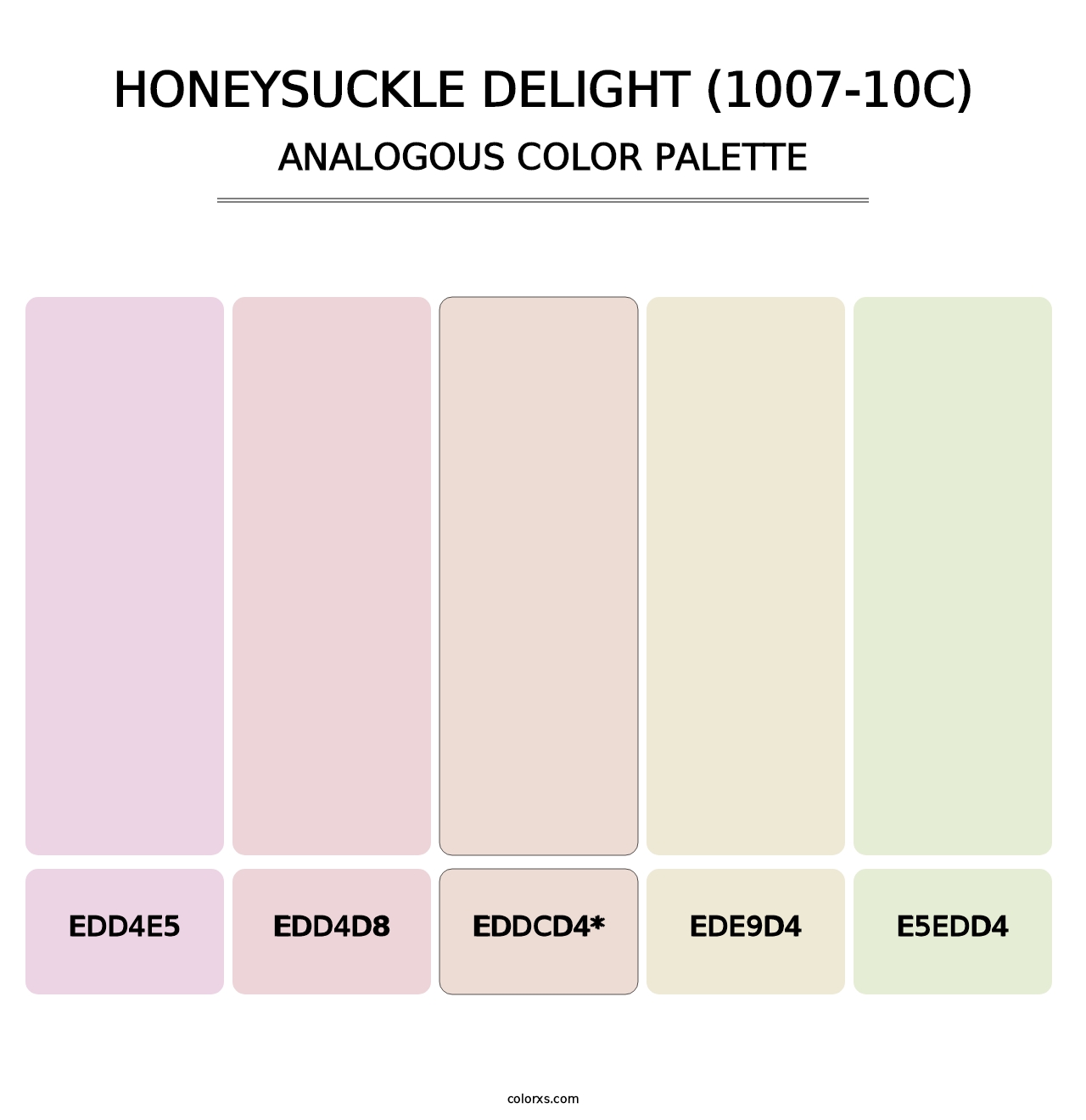 Honeysuckle Delight (1007-10C) - Analogous Color Palette