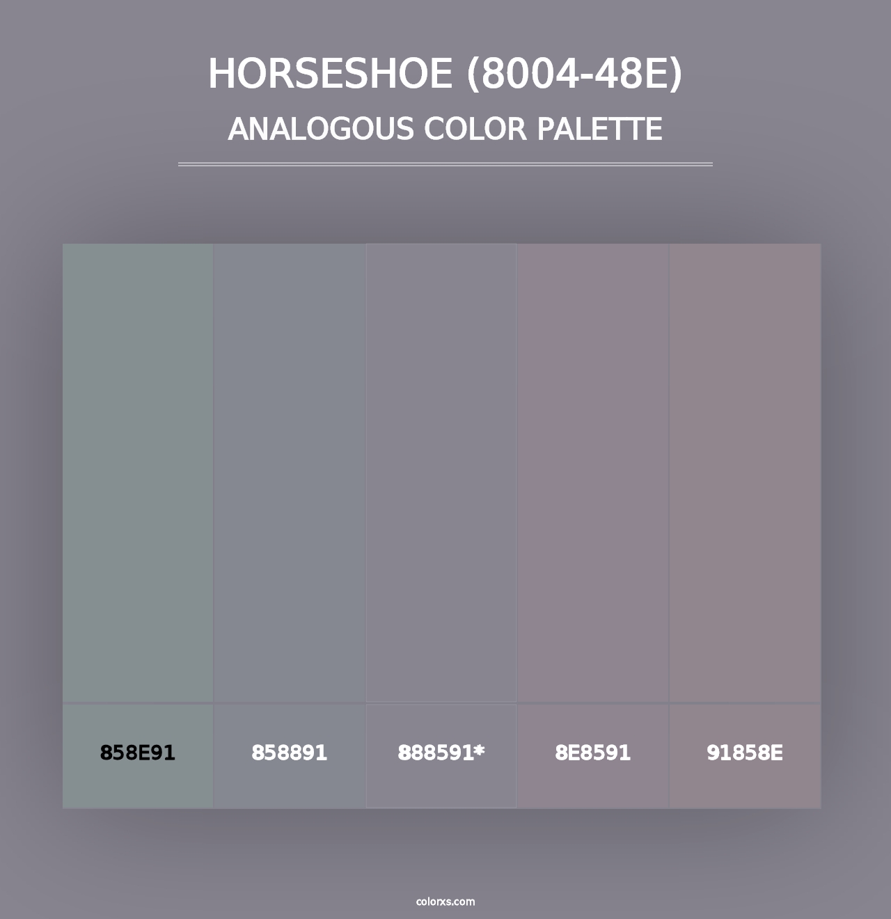 Horseshoe (8004-48E) - Analogous Color Palette