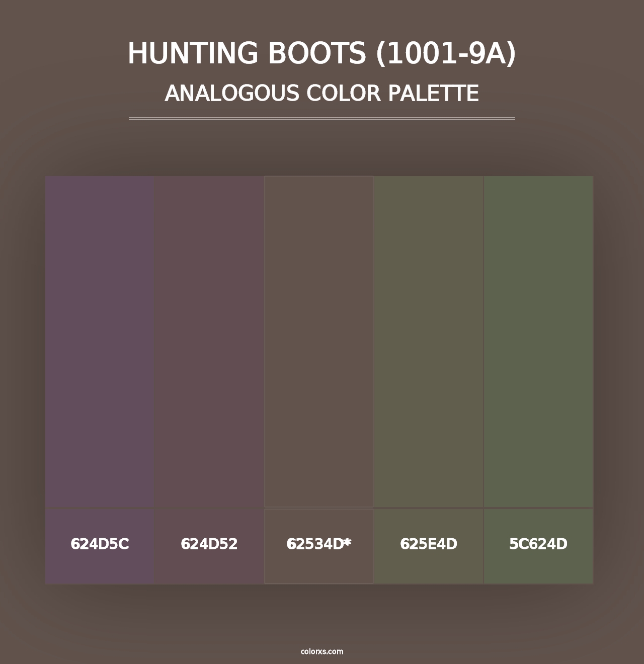 Hunting Boots (1001-9A) - Analogous Color Palette