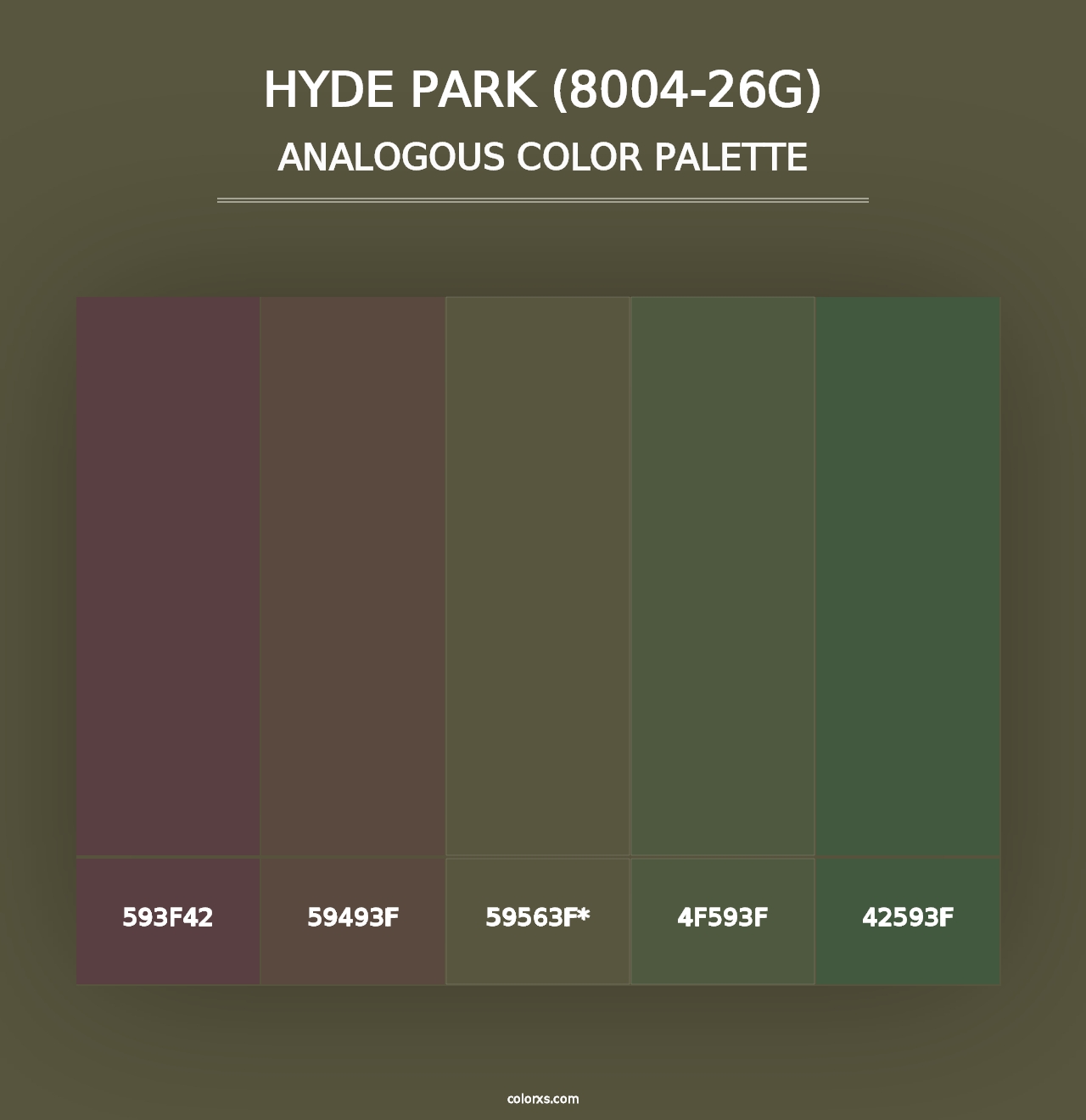 Hyde Park (8004-26G) - Analogous Color Palette