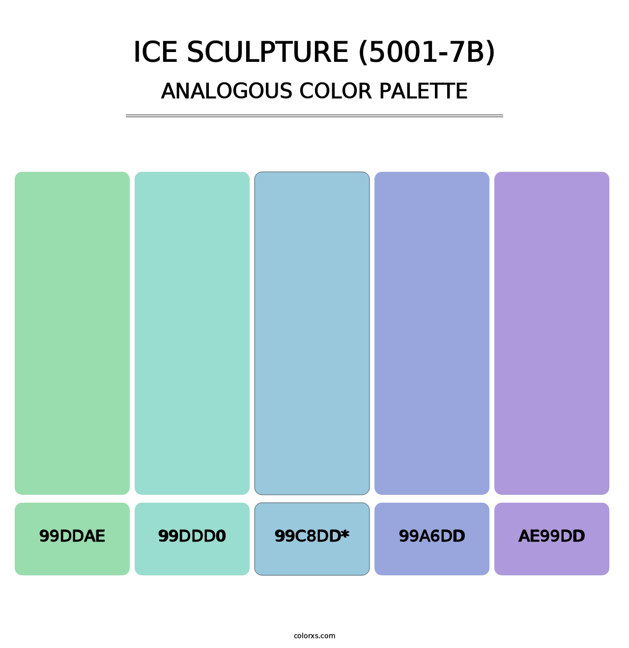 Ice Sculpture (5001-7B) - Analogous Color Palette