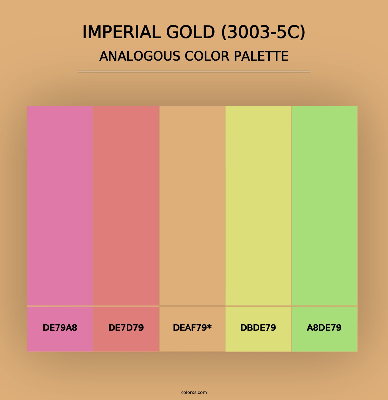 Imperial Gold (3003-5C) - Analogous Color Palette