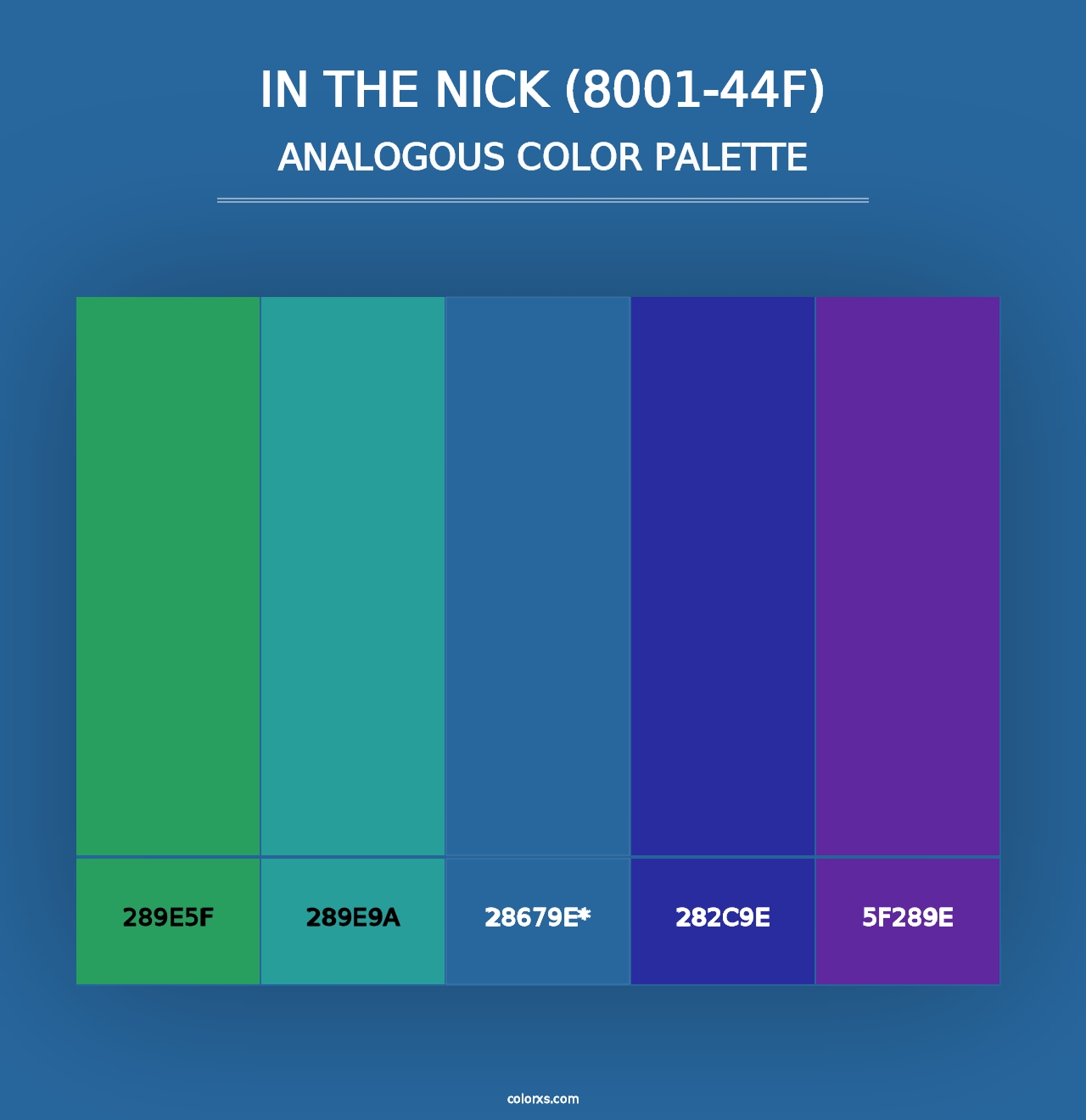 In the Nick (8001-44F) - Analogous Color Palette