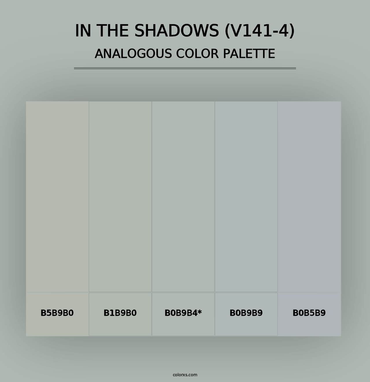 In the Shadows (V141-4) - Analogous Color Palette