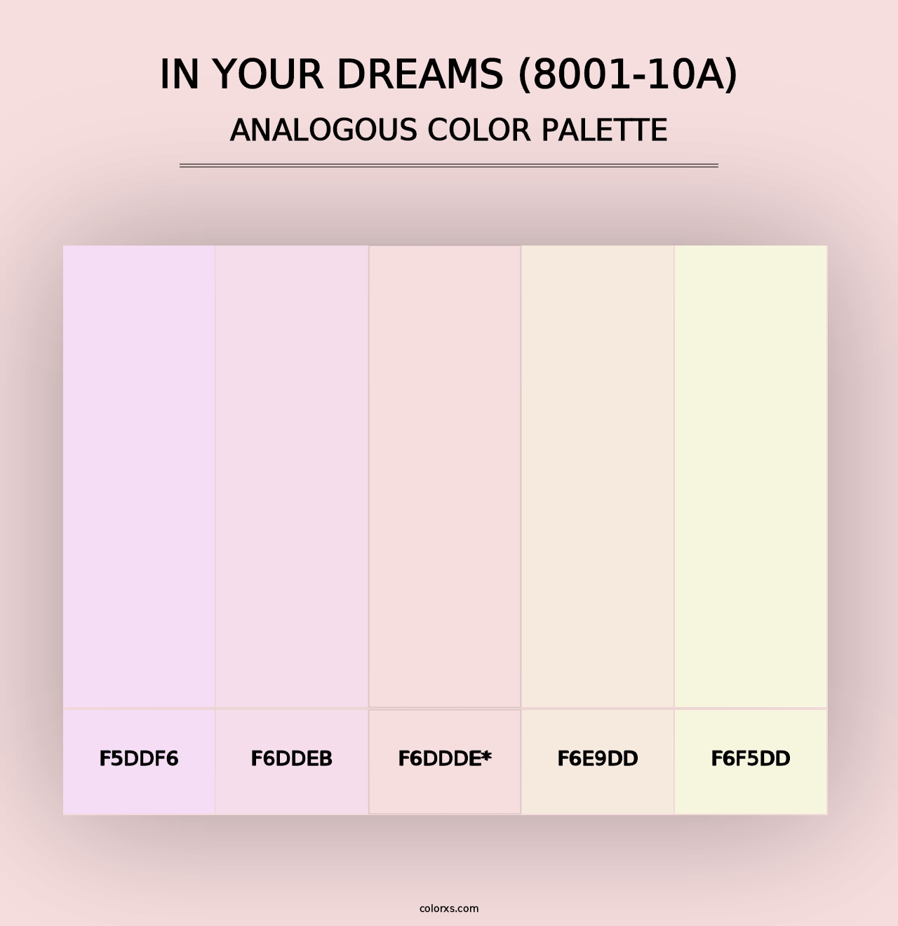 In Your Dreams (8001-10A) - Analogous Color Palette