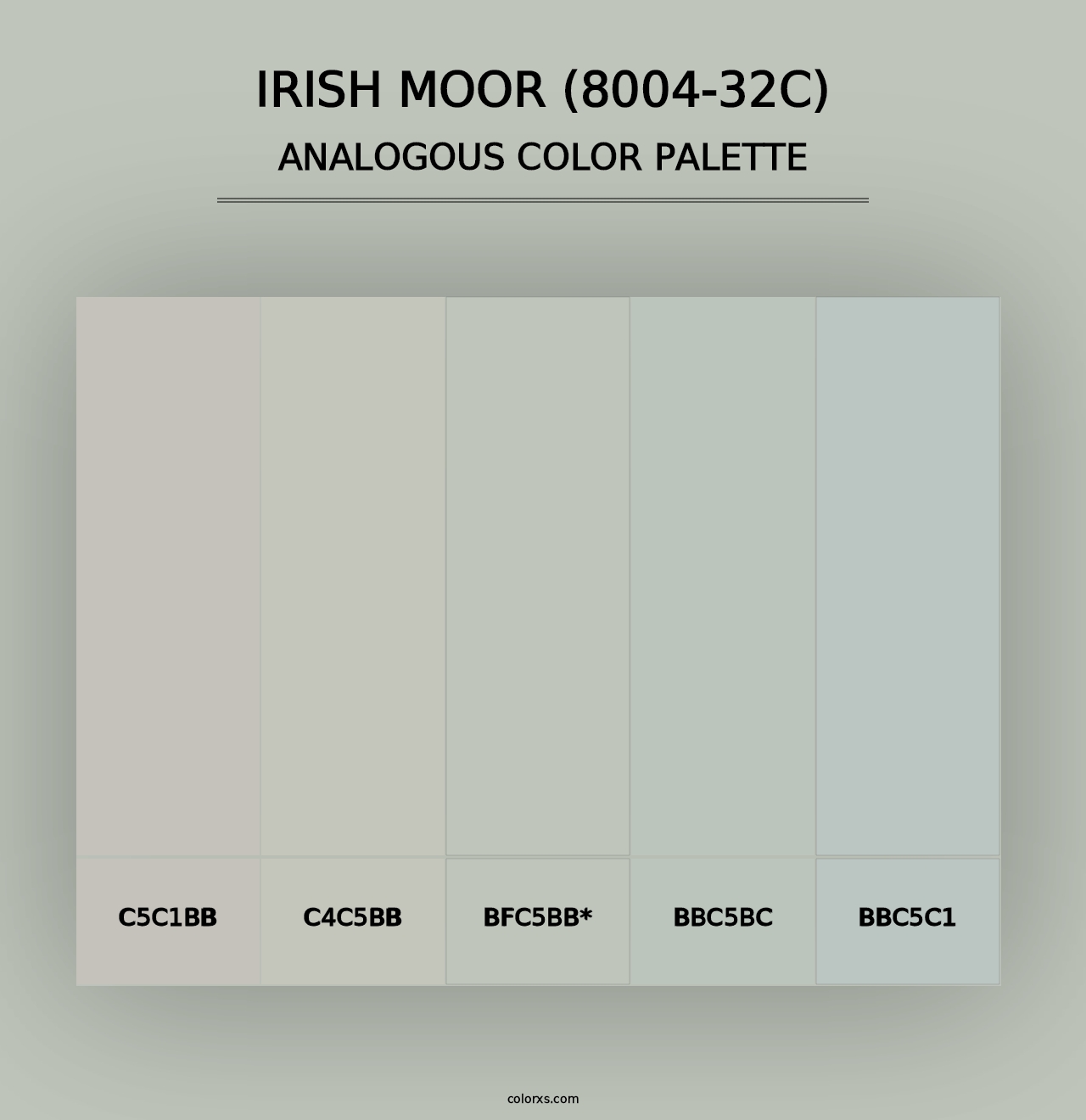 Irish Moor (8004-32C) - Analogous Color Palette