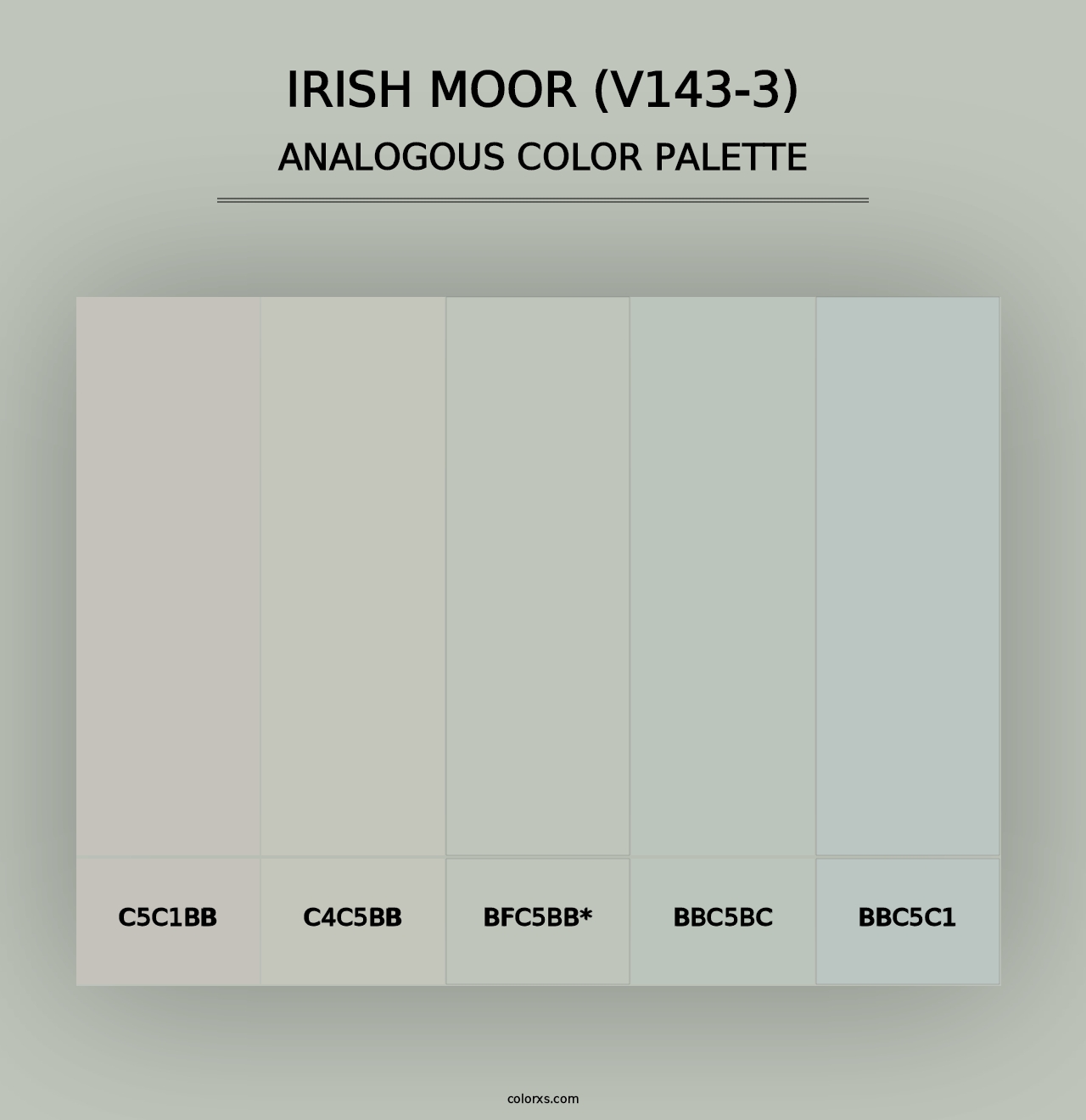 Irish Moor (V143-3) - Analogous Color Palette