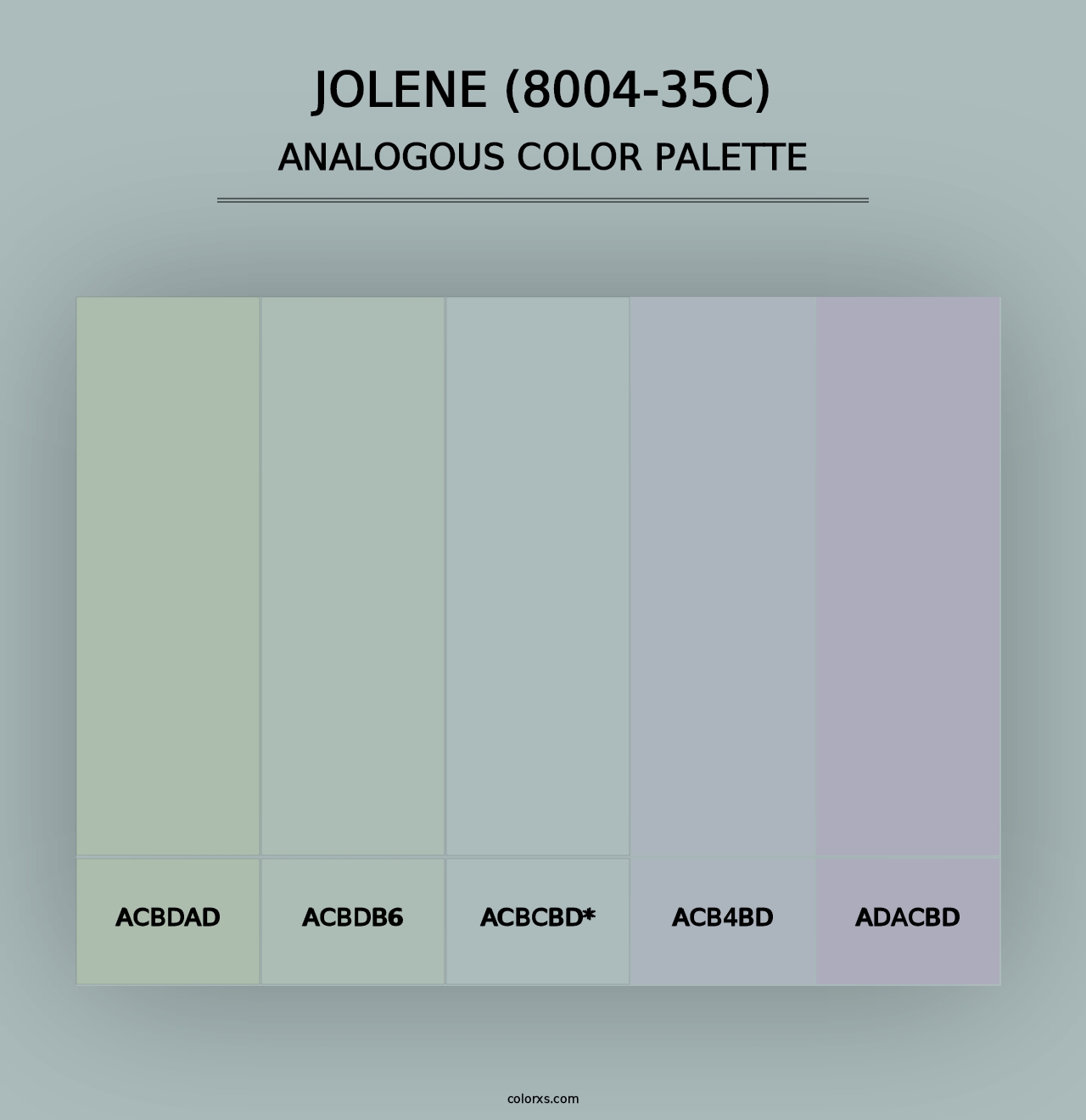 Jolene (8004-35C) - Analogous Color Palette