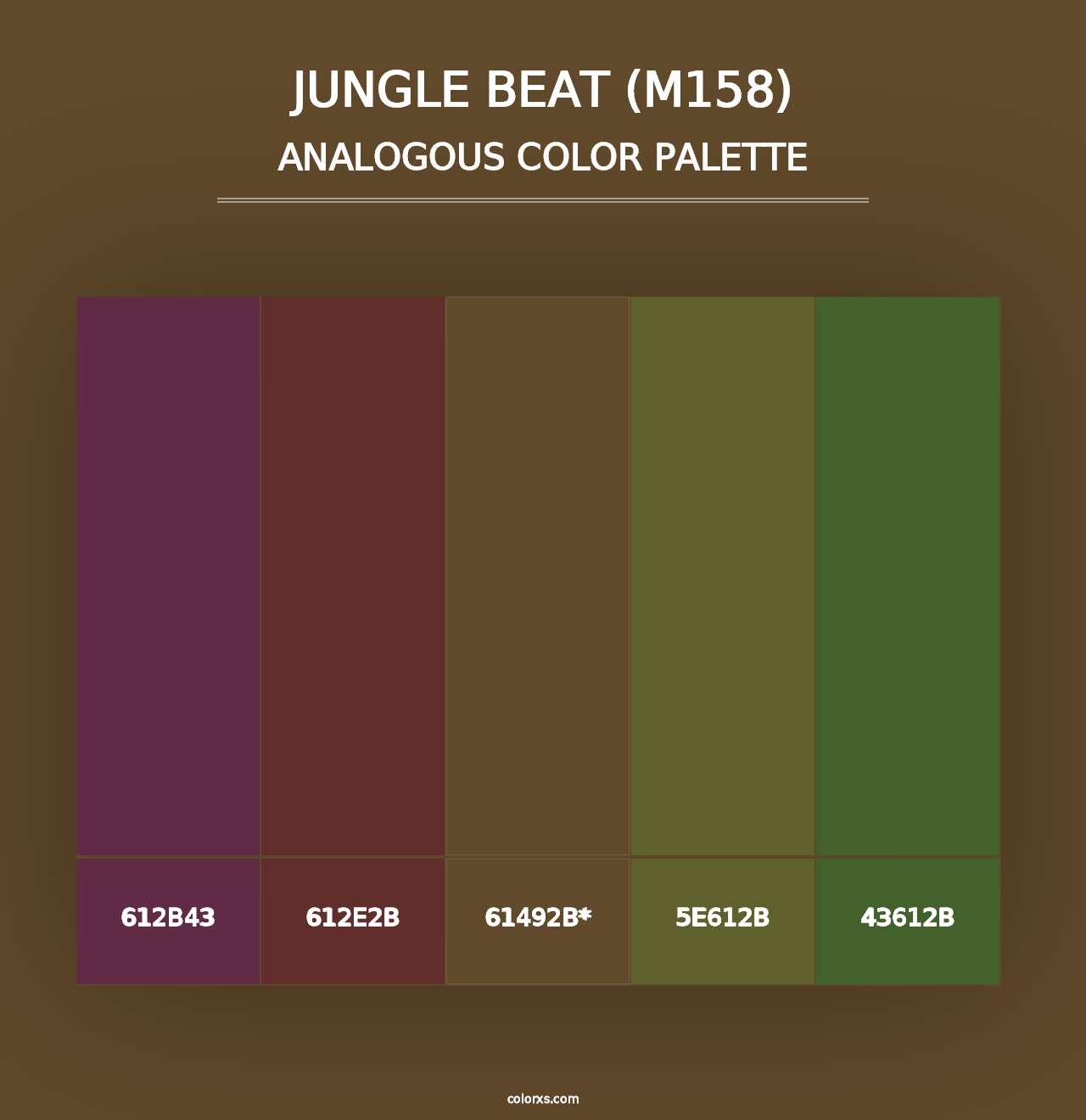 Jungle Beat (M158) - Analogous Color Palette