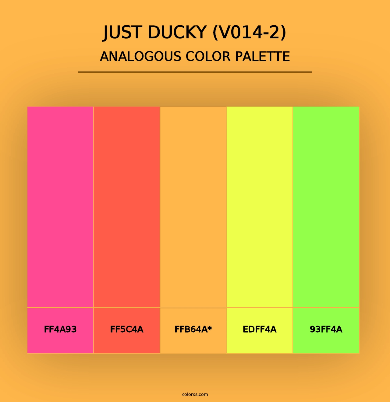 Just Ducky (V014-2) - Analogous Color Palette