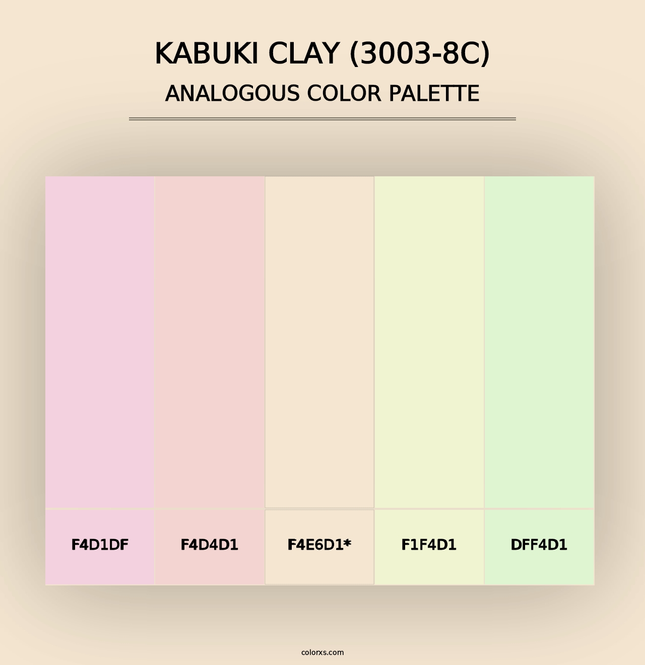 Kabuki Clay (3003-8C) - Analogous Color Palette