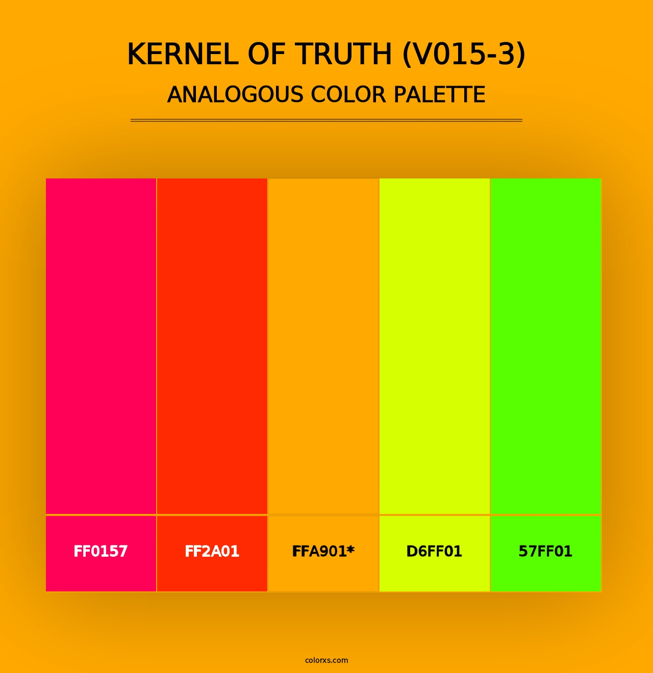 Kernel of Truth (V015-3) - Analogous Color Palette