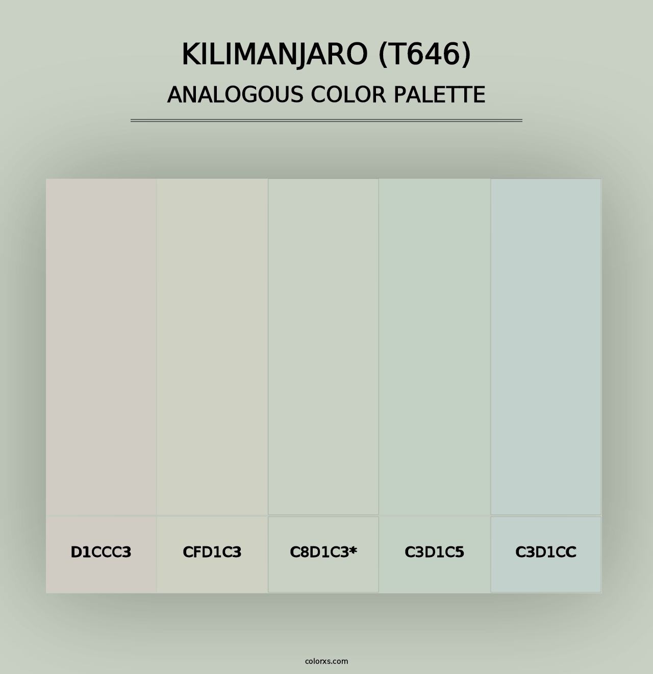 Kilimanjaro (T646) - Analogous Color Palette