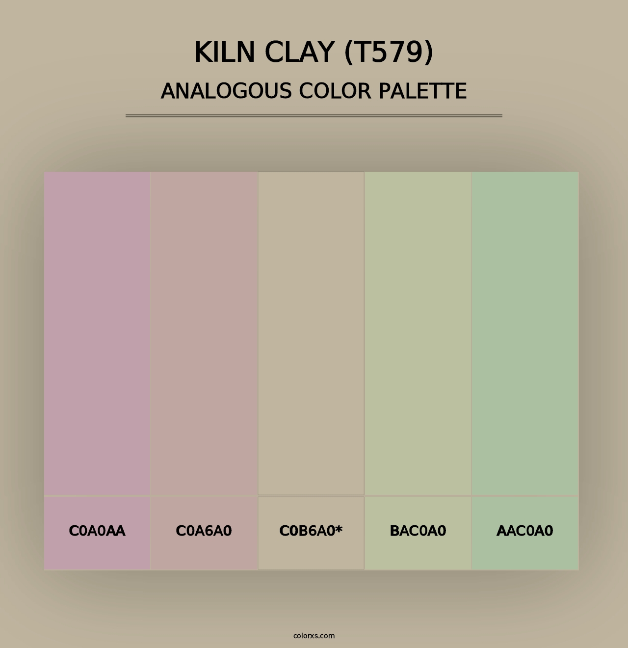 Kiln Clay (T579) - Analogous Color Palette