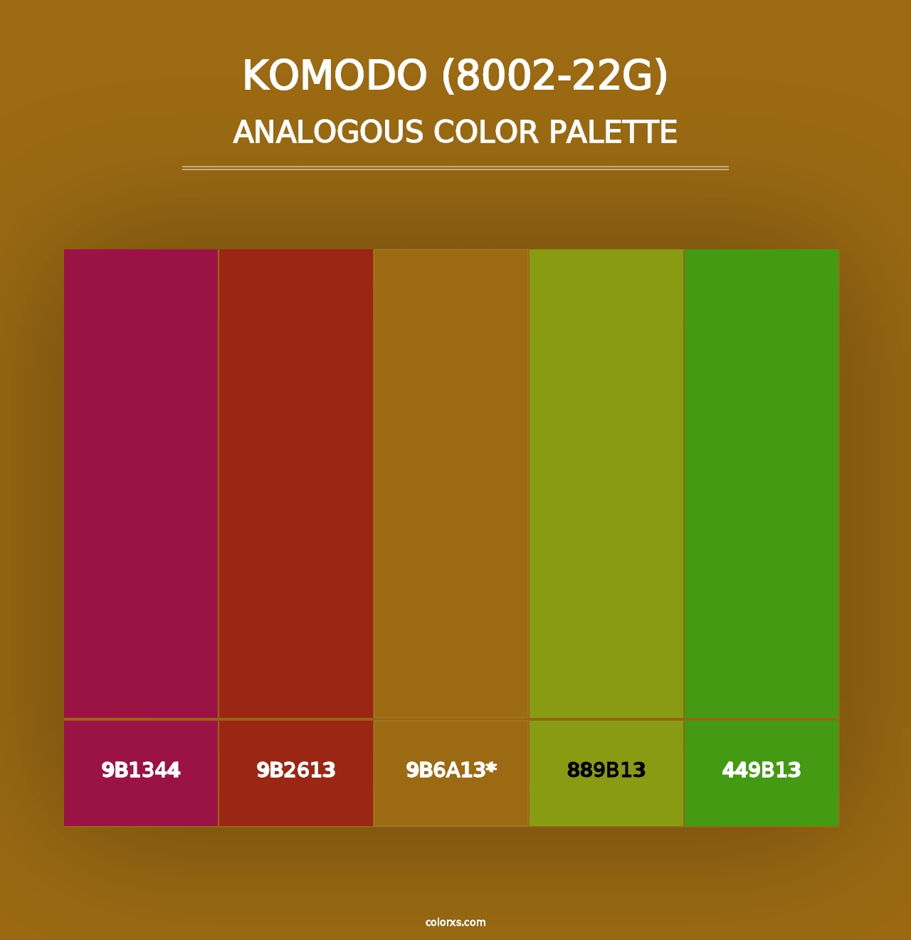 Komodo (8002-22G) - Analogous Color Palette