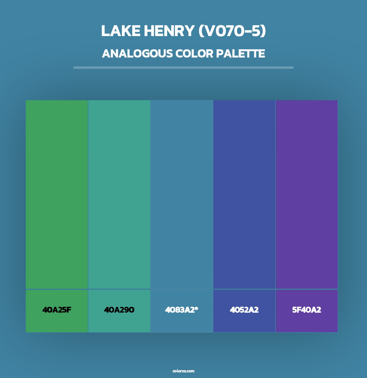 Lake Henry (V070-5) - Analogous Color Palette