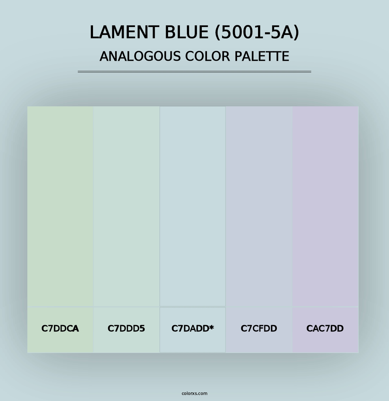 Lament Blue (5001-5A) - Analogous Color Palette