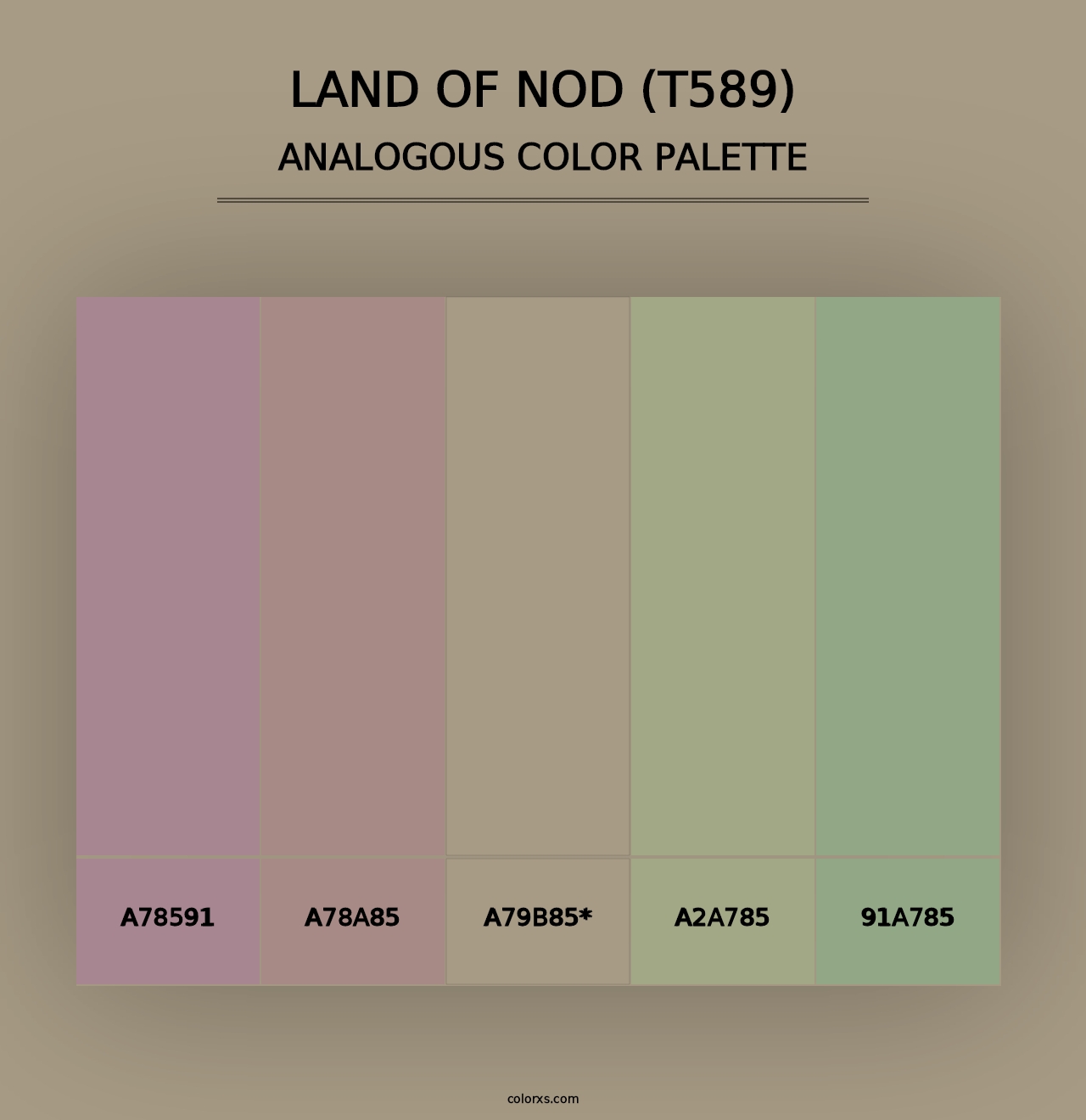 Land of Nod (T589) - Analogous Color Palette