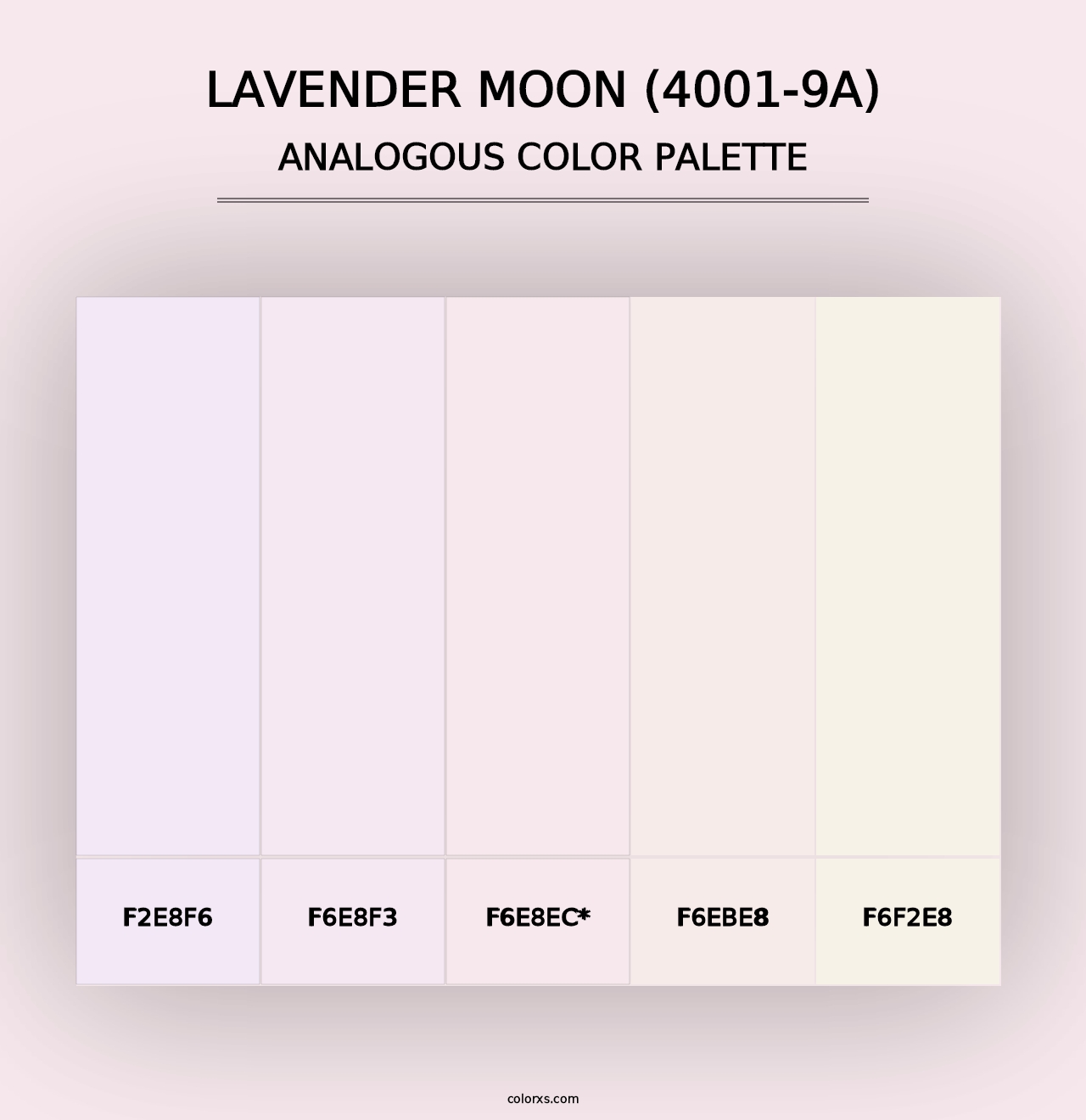 Lavender Moon (4001-9A) - Analogous Color Palette