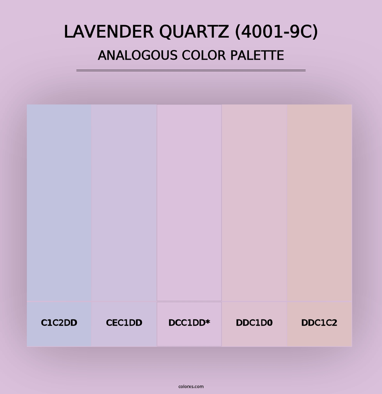 Lavender Quartz (4001-9C) - Analogous Color Palette