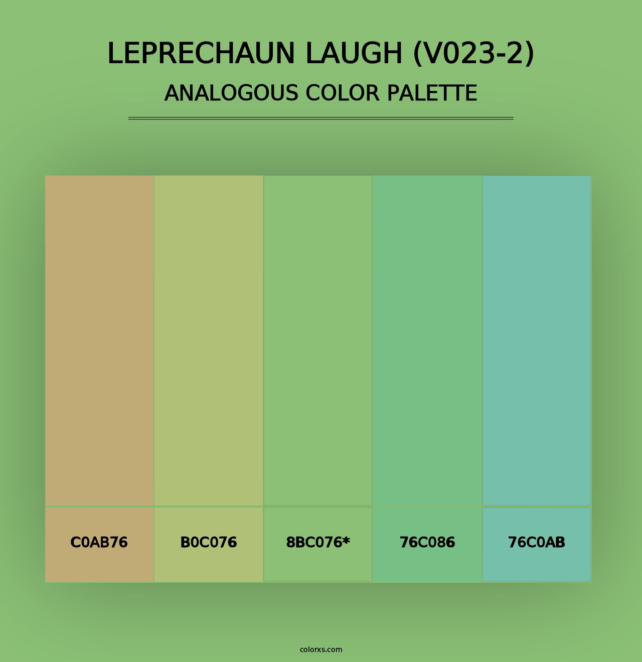 Leprechaun Laugh (V023-2) - Analogous Color Palette