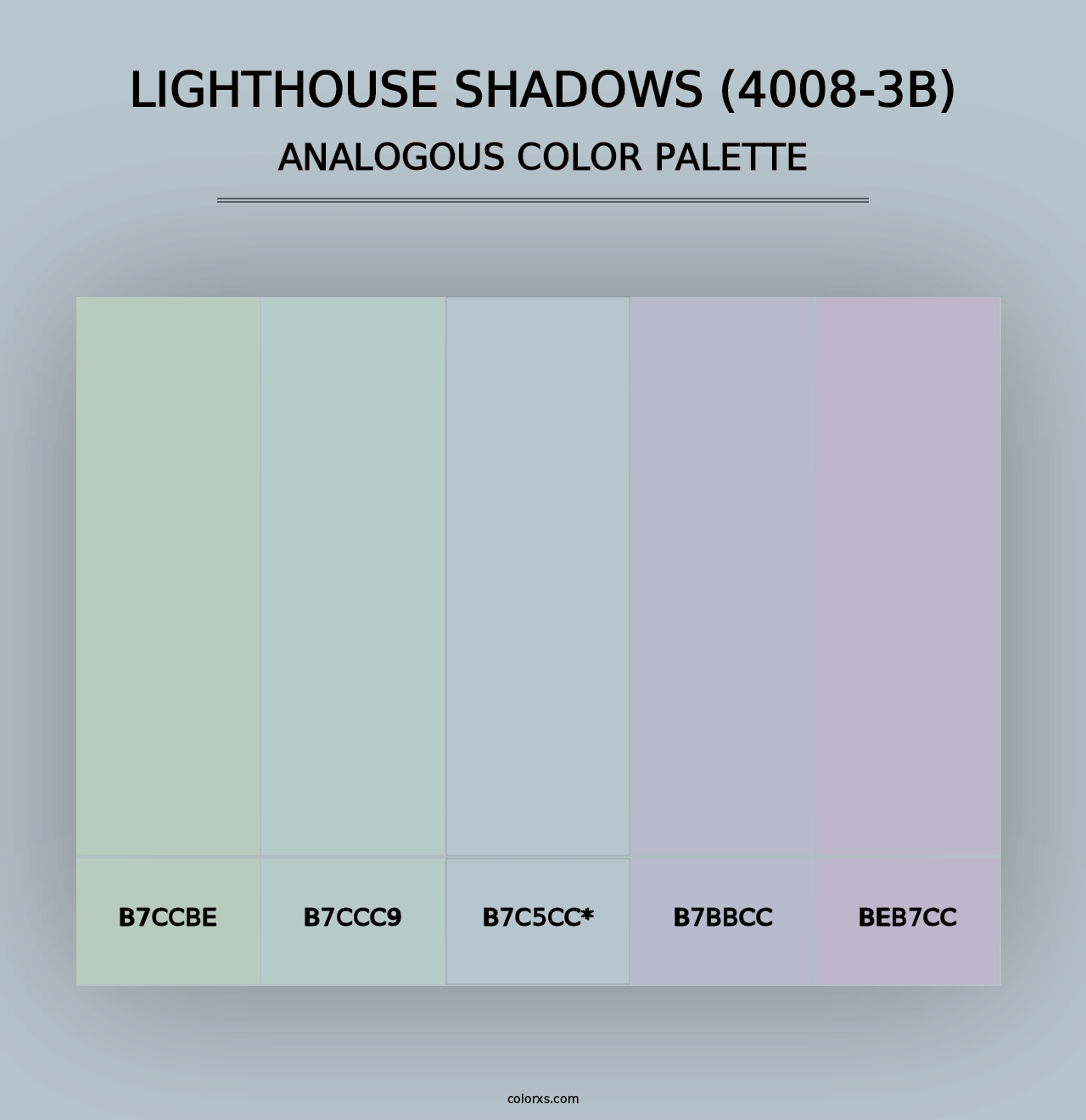 Lighthouse Shadows (4008-3B) - Analogous Color Palette