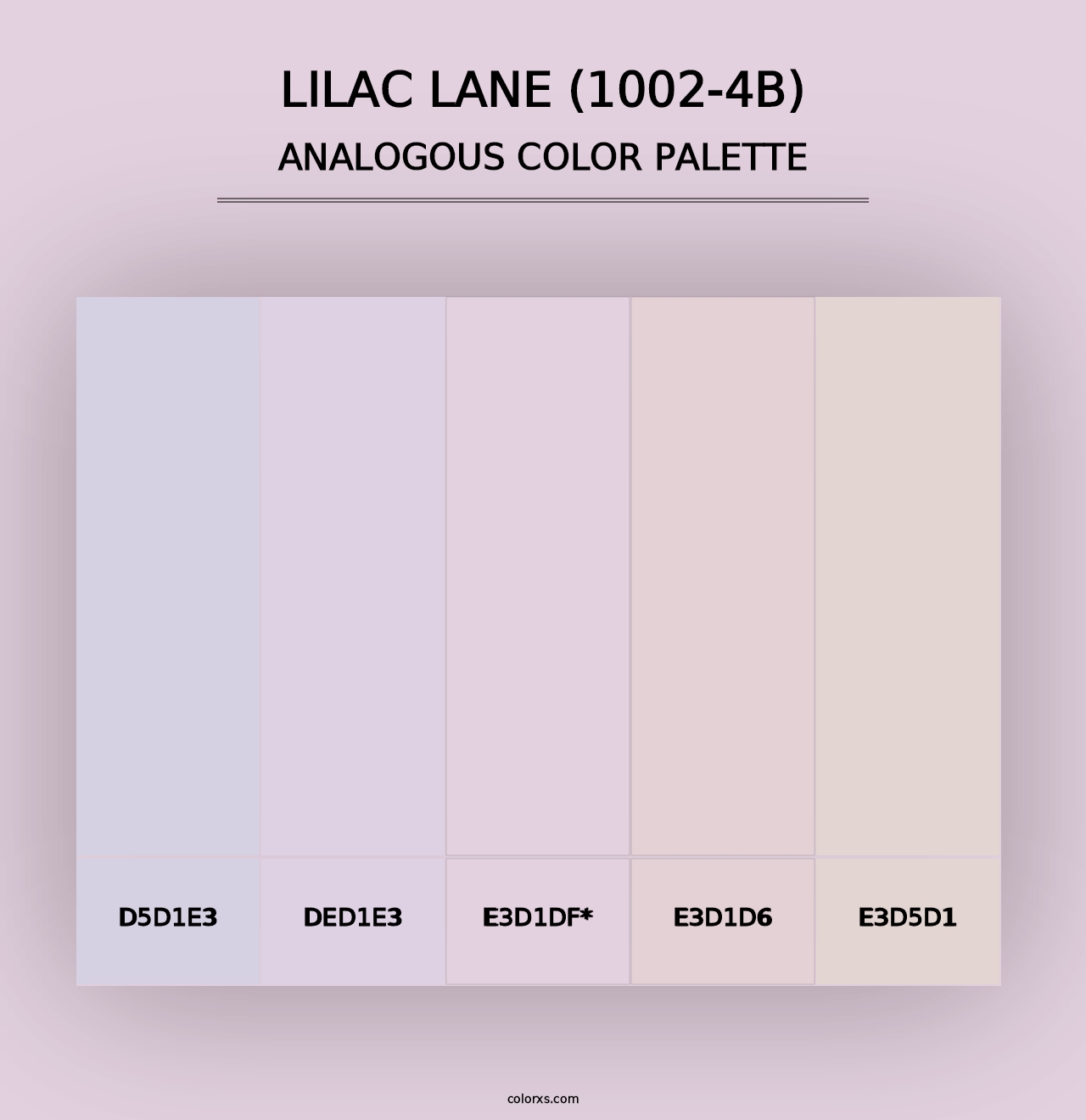 Lilac Lane (1002-4B) - Analogous Color Palette