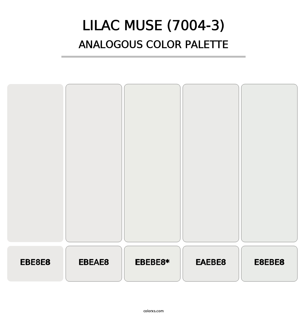 Lilac Muse (7004-3) - Analogous Color Palette