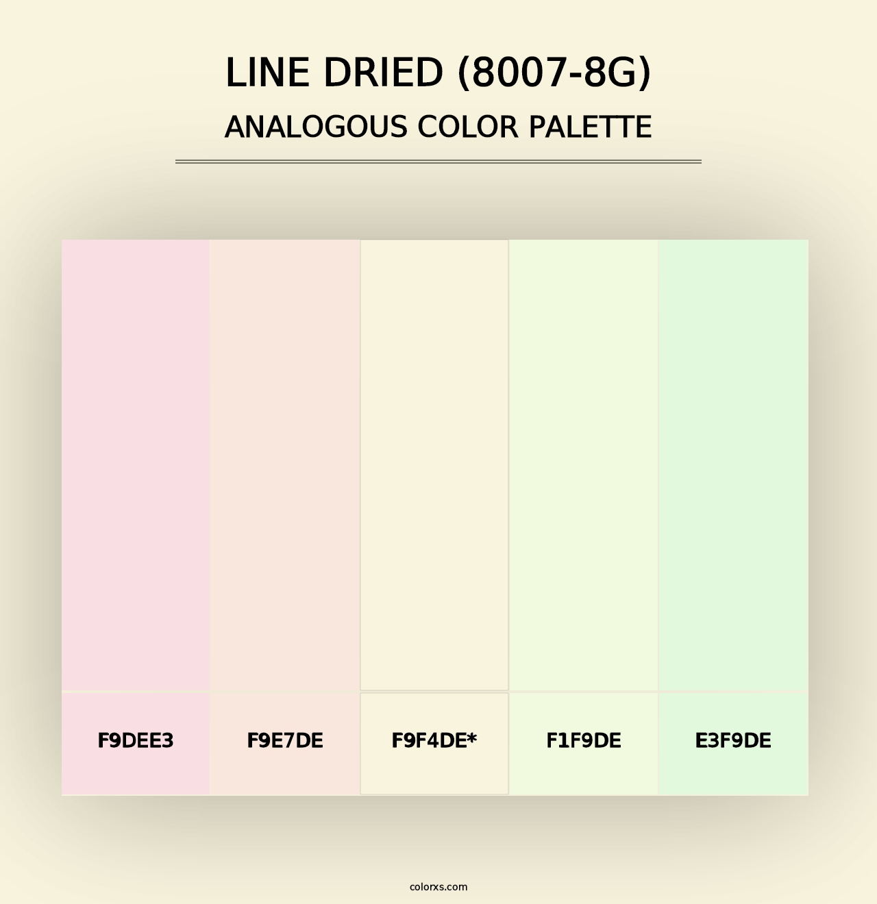 Line Dried (8007-8G) - Analogous Color Palette