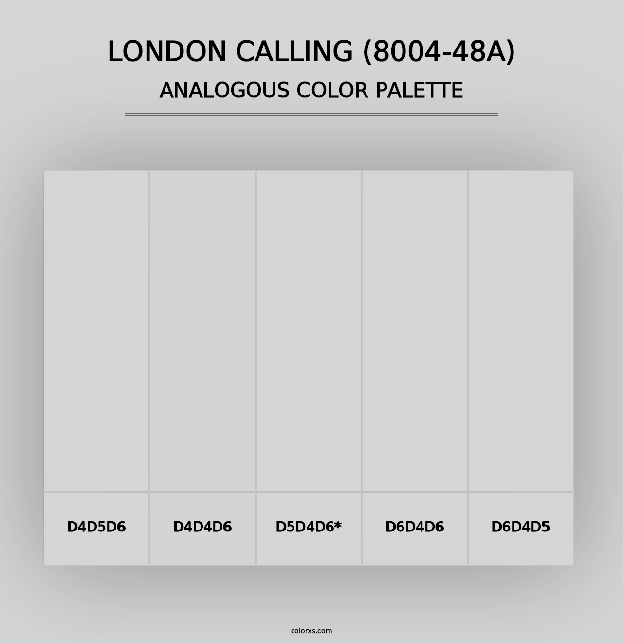 London Calling (8004-48A) - Analogous Color Palette