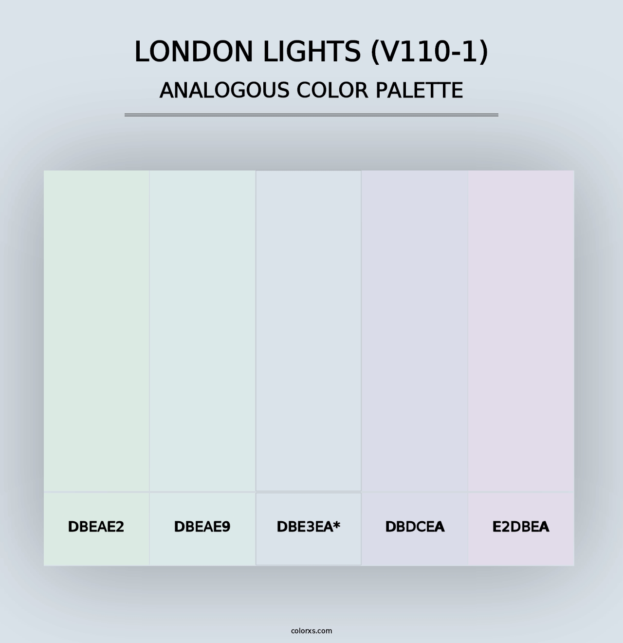 London Lights (V110-1) - Analogous Color Palette